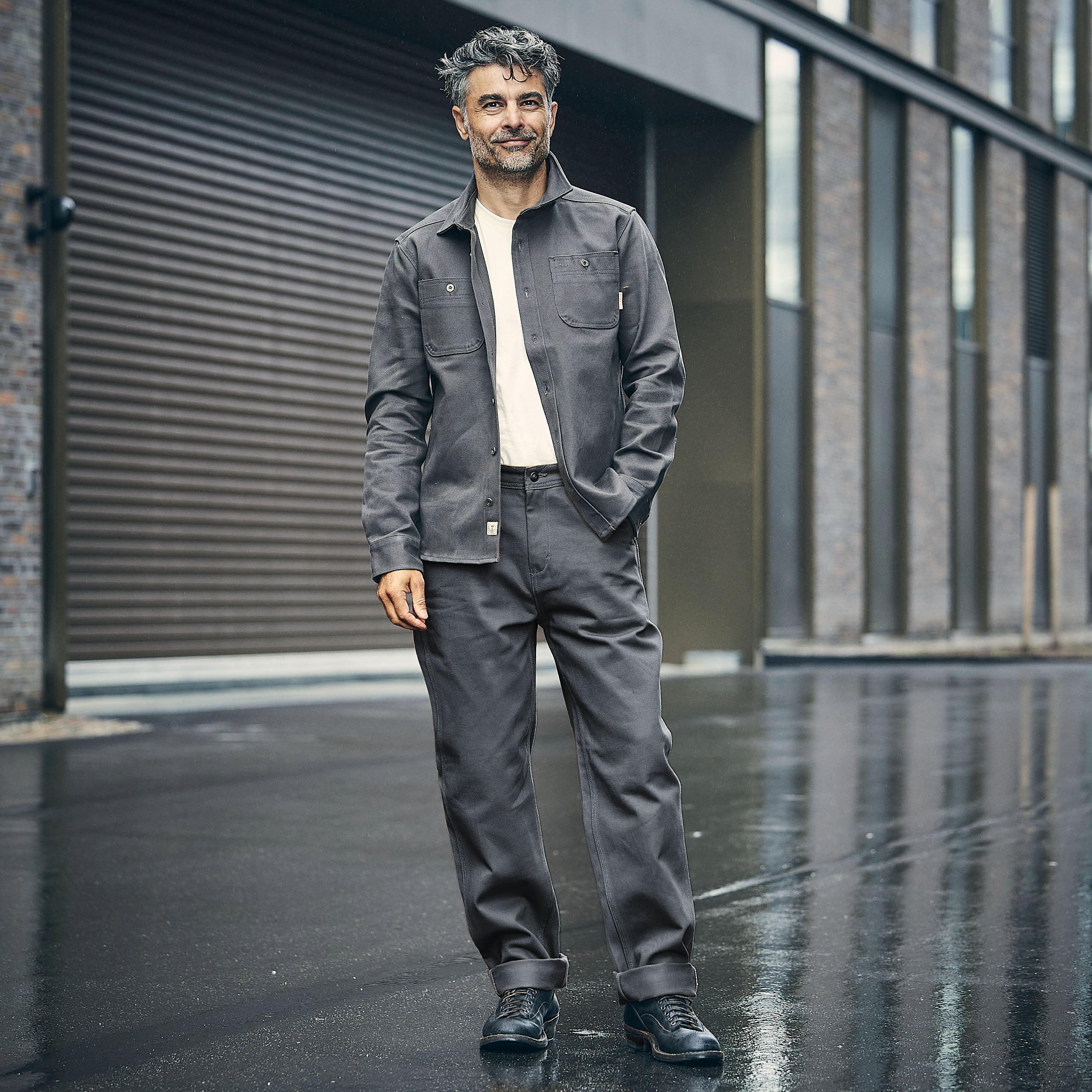 Iron & Resin - Harrison Heavy Twill Pants - Charcoal (Grå)