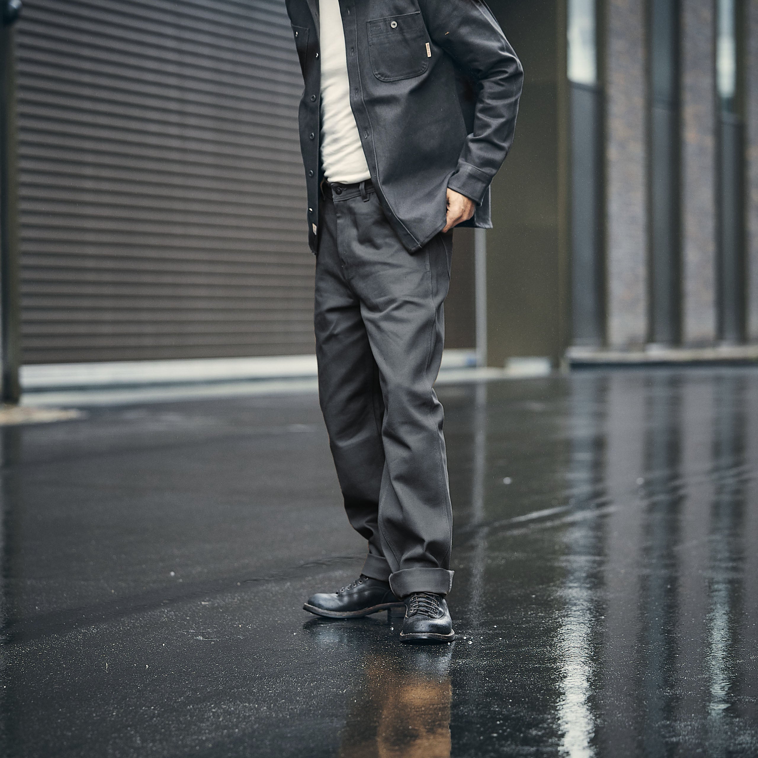 Iron & Resin - Harrison Heavy Twill Pants - Charcoal (Grå)