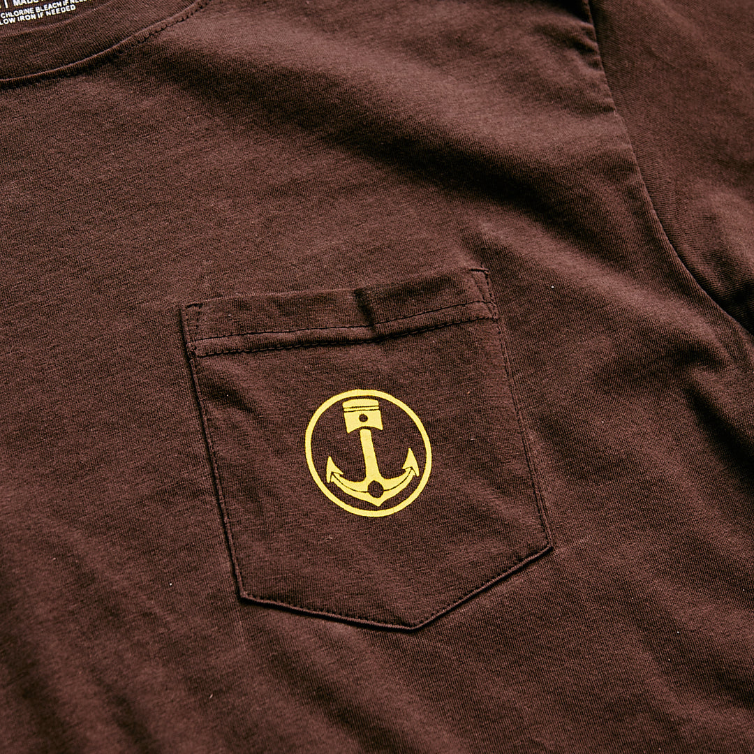 Iron & Resin - CALI BEAR TRUCKER TEE - Brown