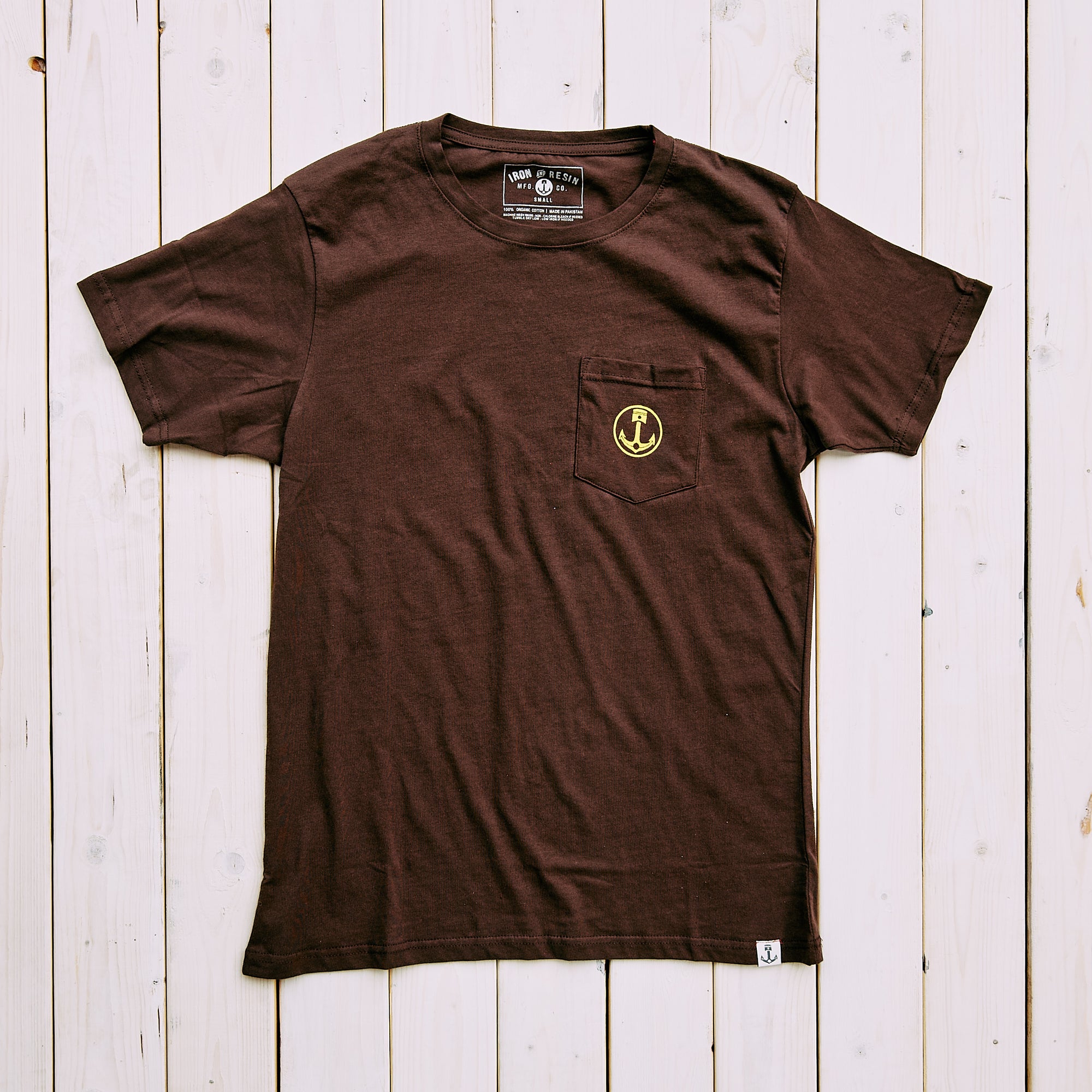 Iron & Resin - CALI BEAR TRUCKER TEE - Brown