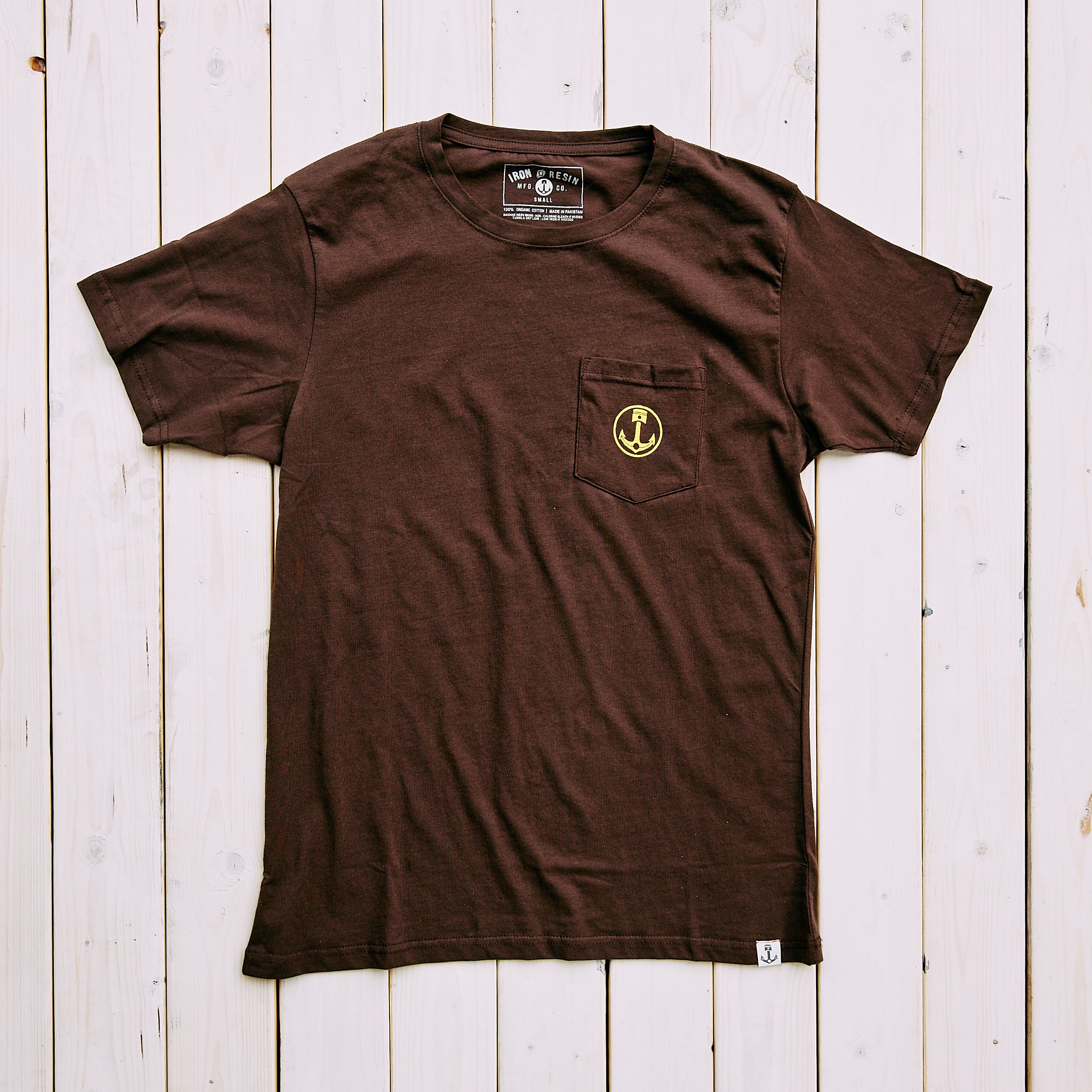 Iron & Resin - CALI BEAR TRUCKER TEE - Brown