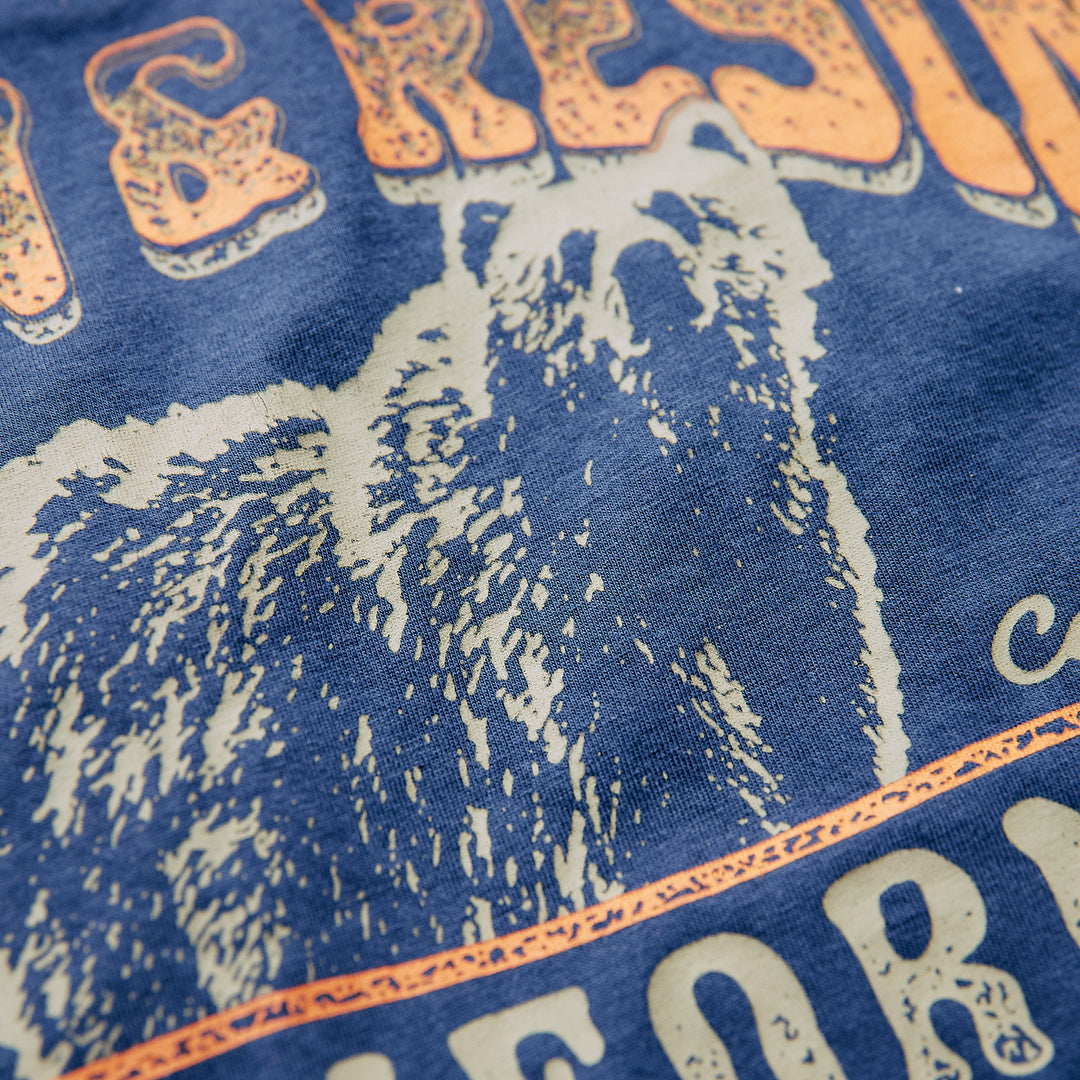 Iron & Resin - CALI BEAR TRUCKER TEE - Navy