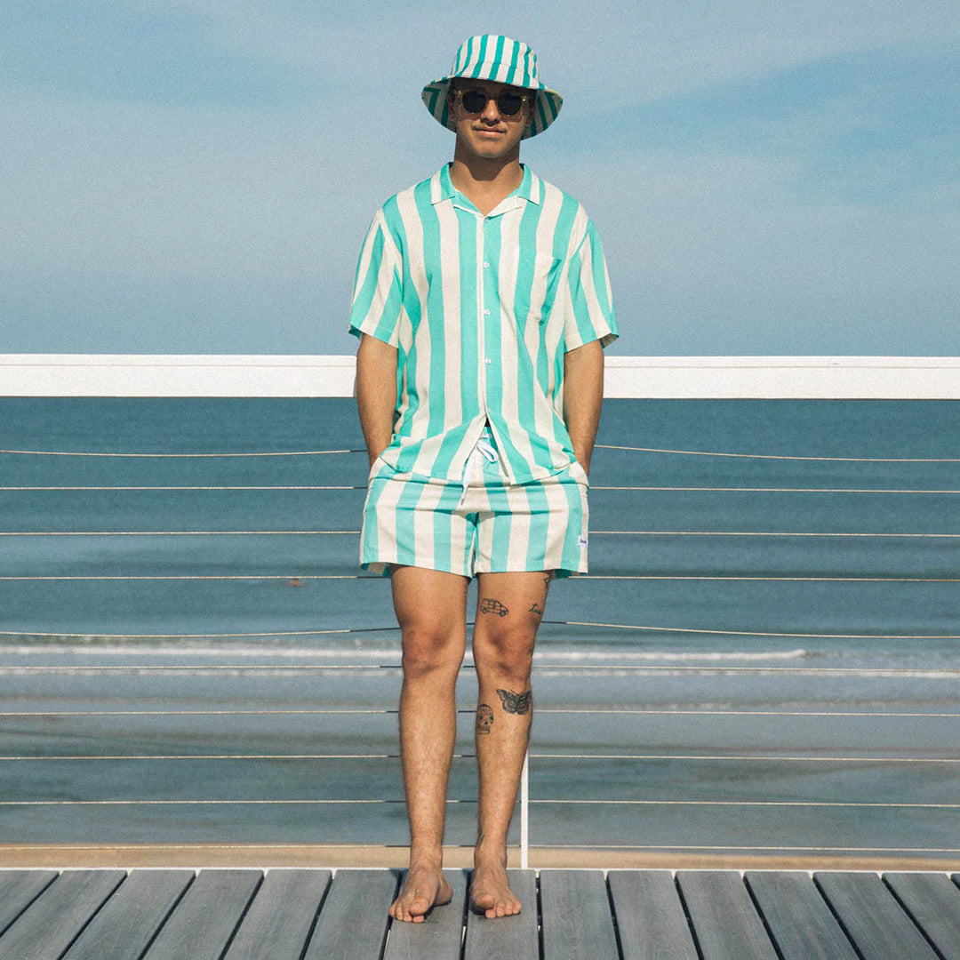 Duvin Design -"Traveler"Buttonup Shirt - Teal