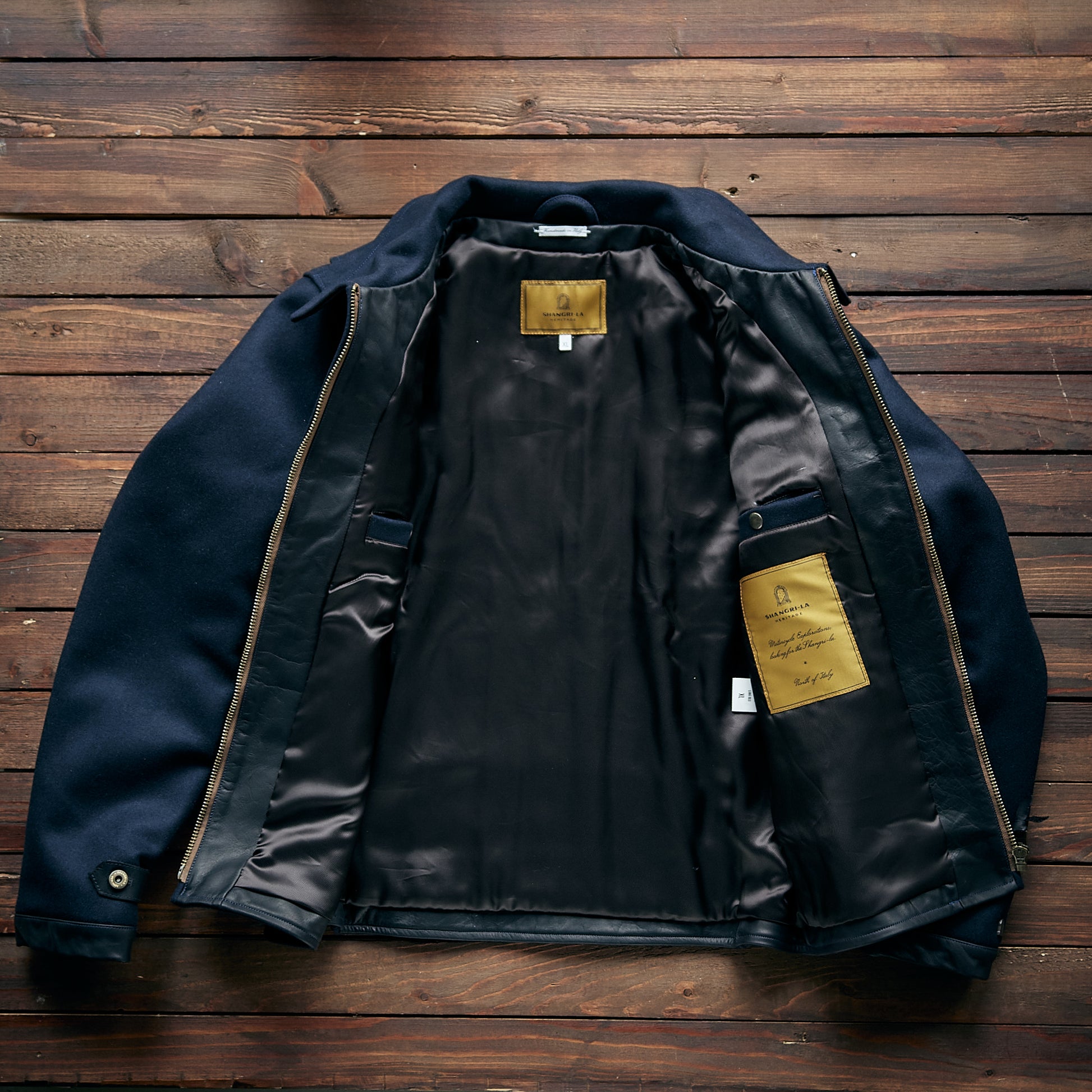 Shangri La Italy - “Varenne” Navy Blue Wool Jacket