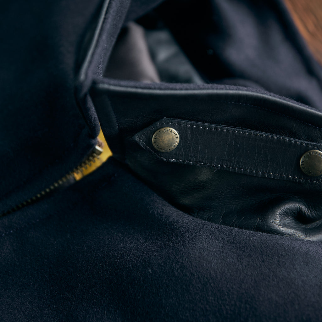 Shangri La Italy - “Varenne” Navy Blue Wool Jacket