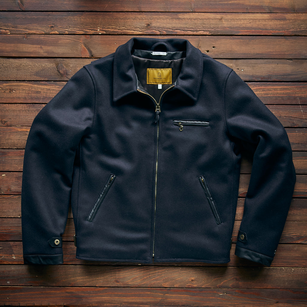 Shangri La Italy - “Varenne” Navy Blue Wool Jacket