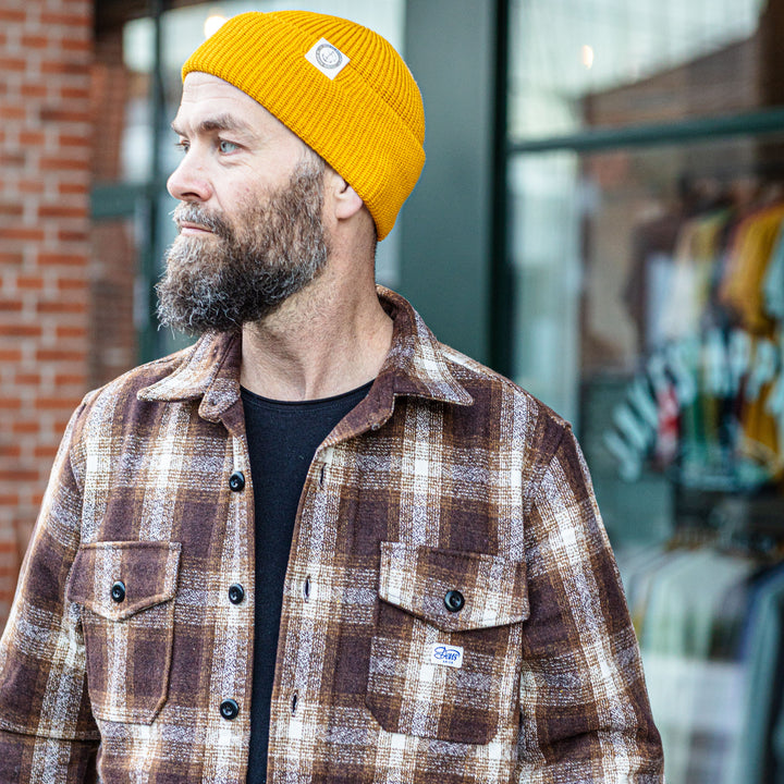 DEUS EX MACHINA - WOOL CHECK SHIRT - Brown Plaid