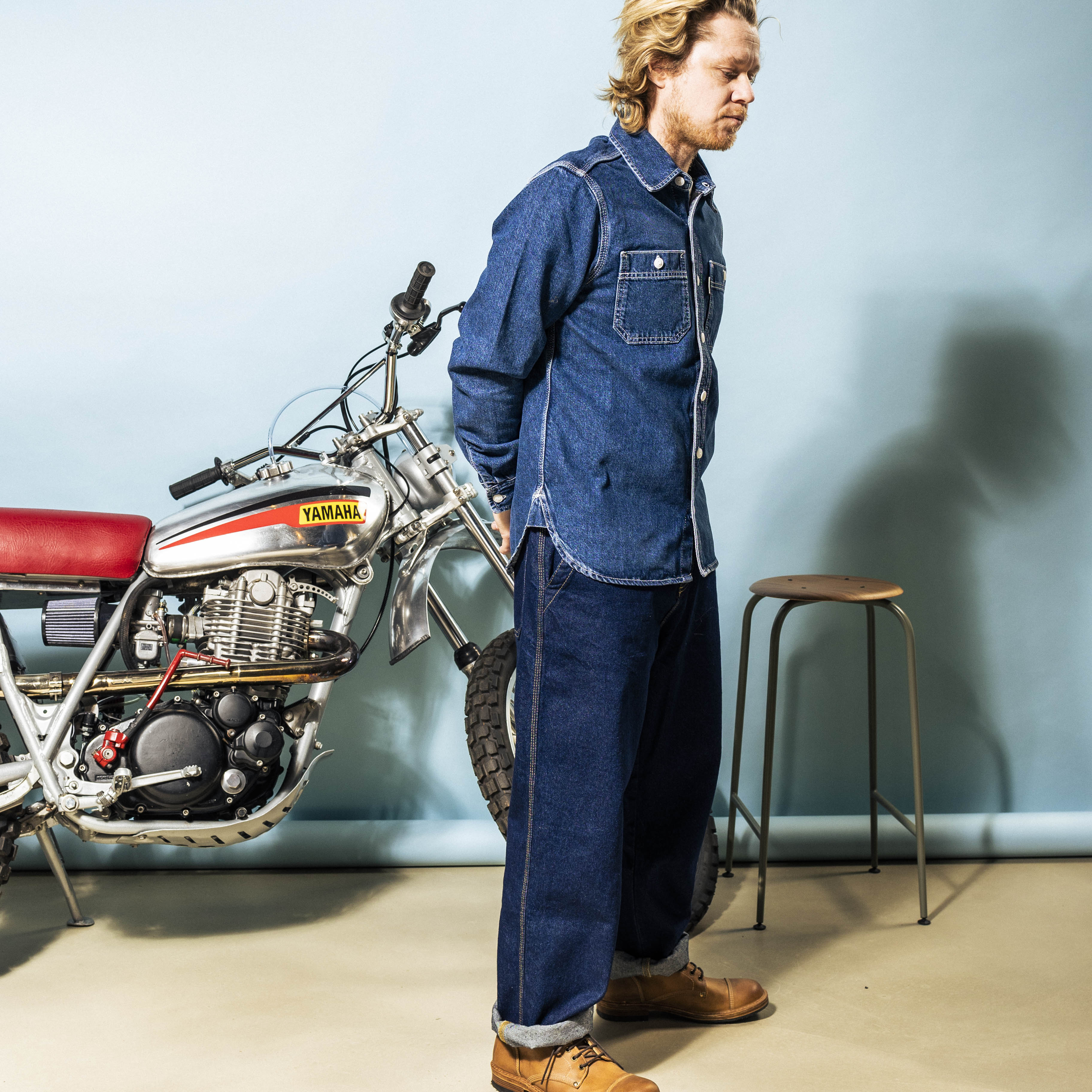 DEUS, Boston Denim Shirt, Blue Indigo