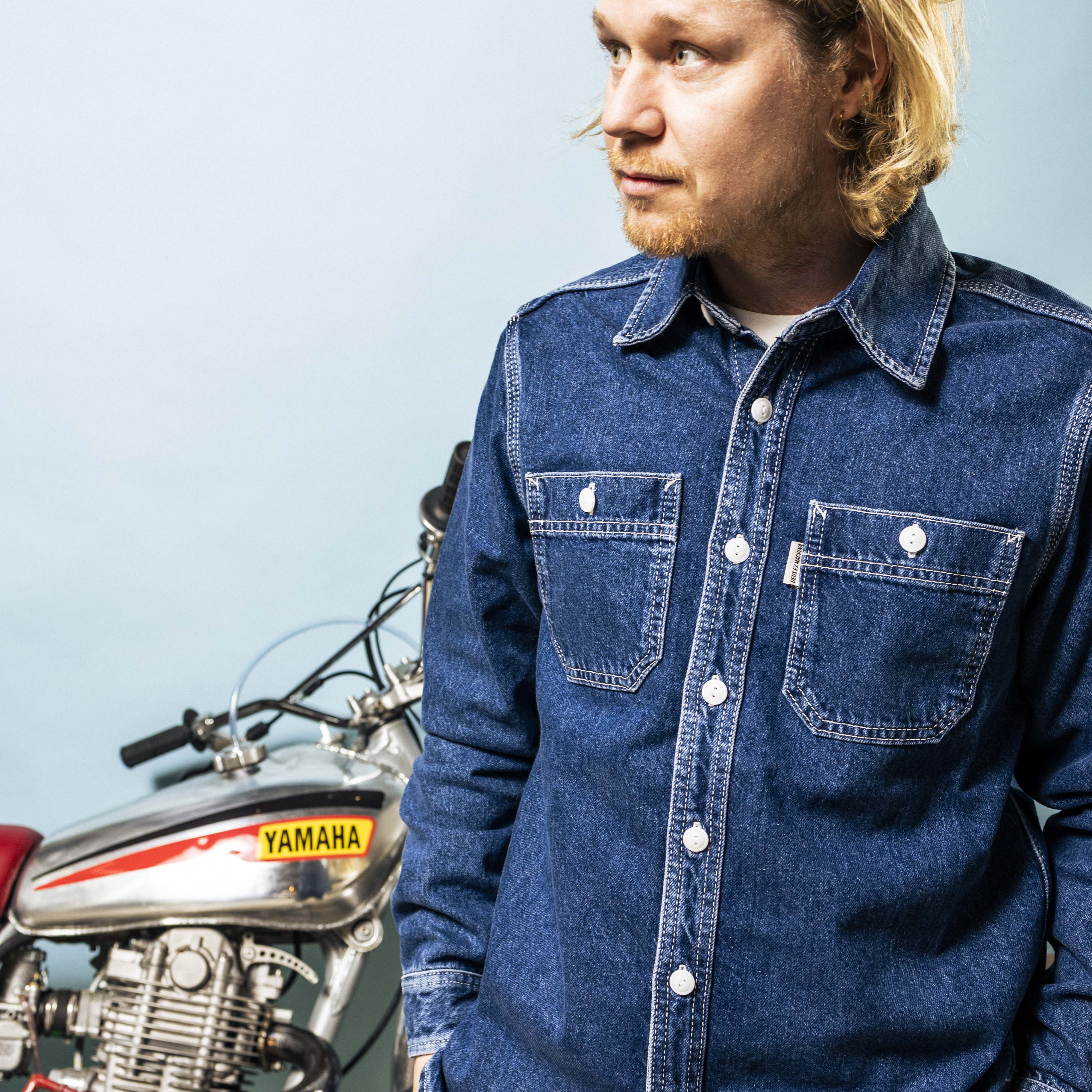 DEUS, Boston Denim Shirt, Blue Indigo