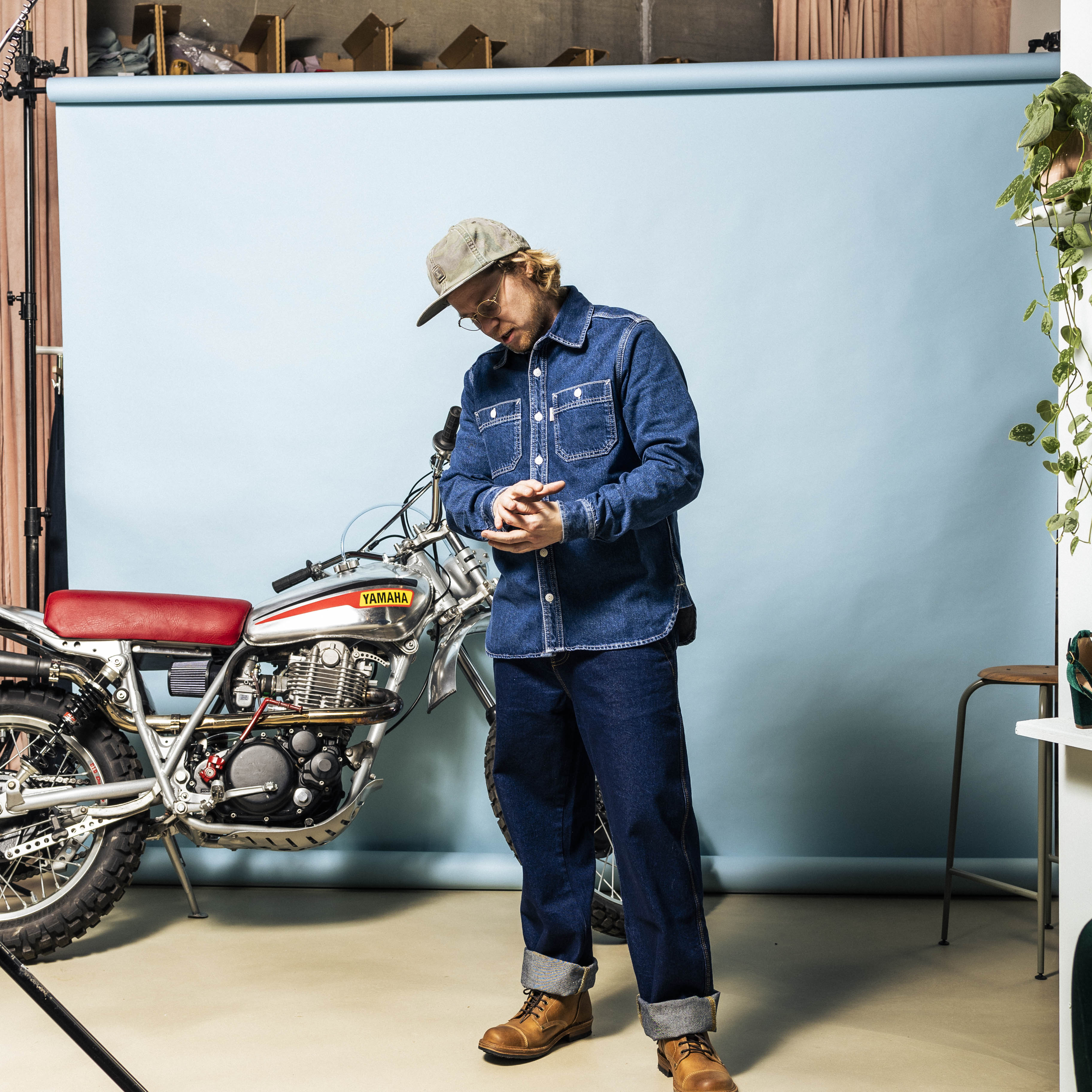 DEUS, Boston Denim Shirt, Blue Indigo