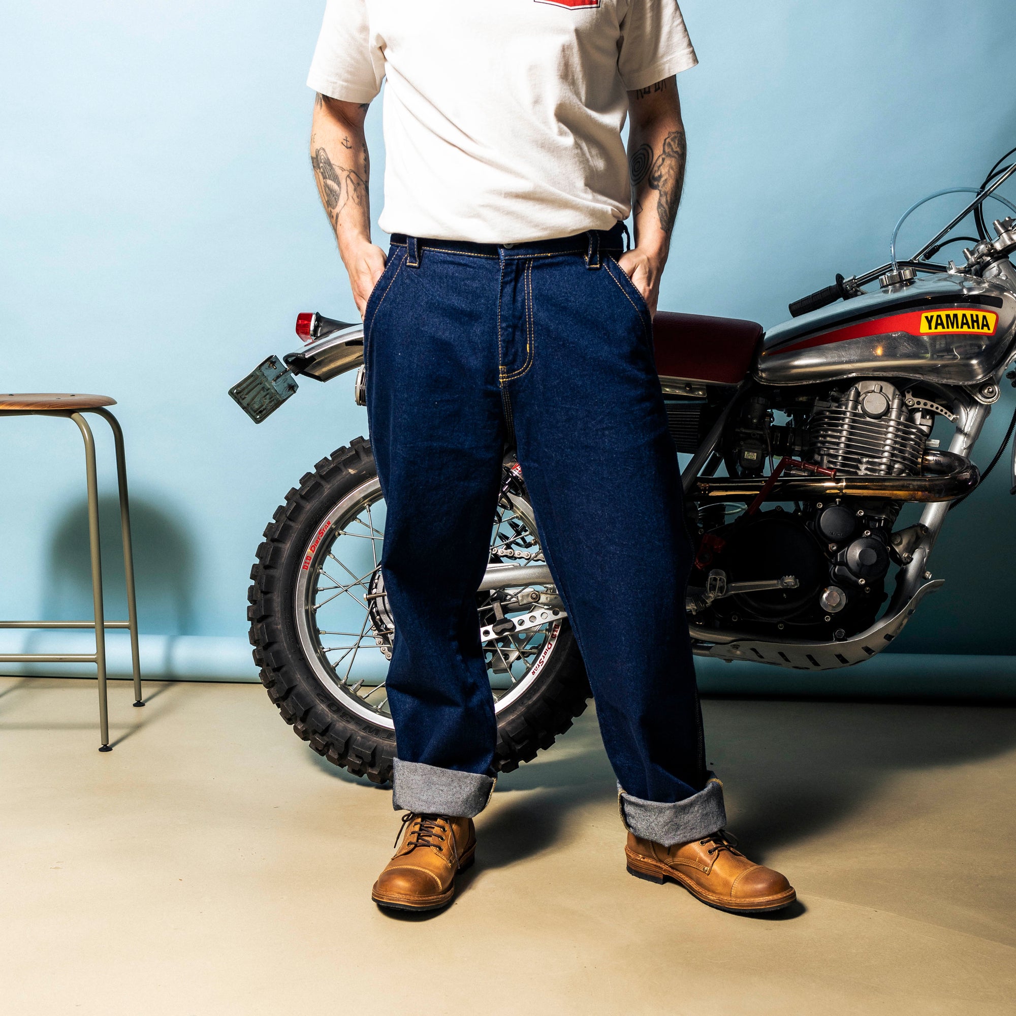 DEUS, Shawn Denim Jeans 13 OZ - Dry Indigo