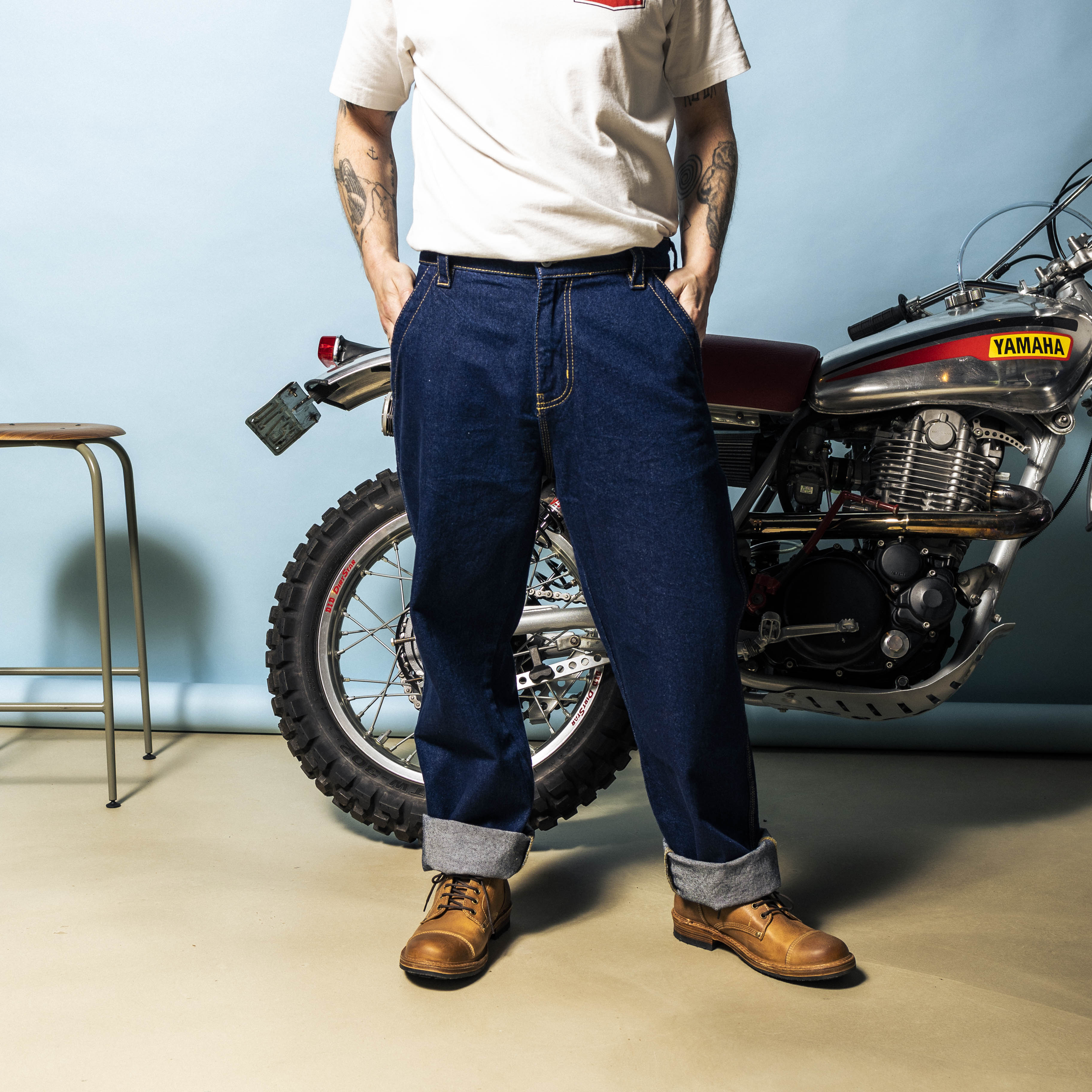 DEUS, Shawn Denim Jeans 13 OZ - Dry Indigo