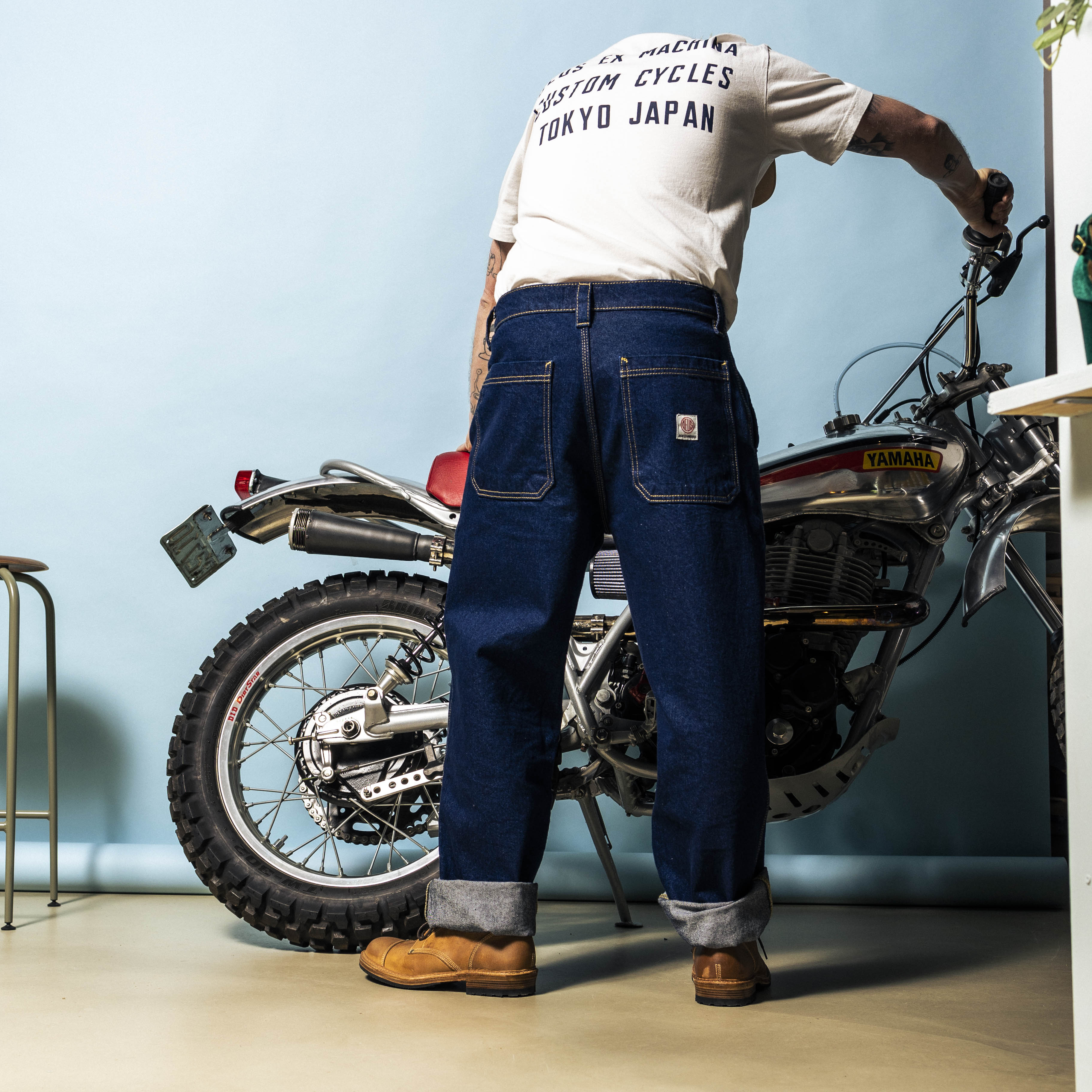 DEUS, Shawn Denim Jeans 13 OZ - Dry Indigo