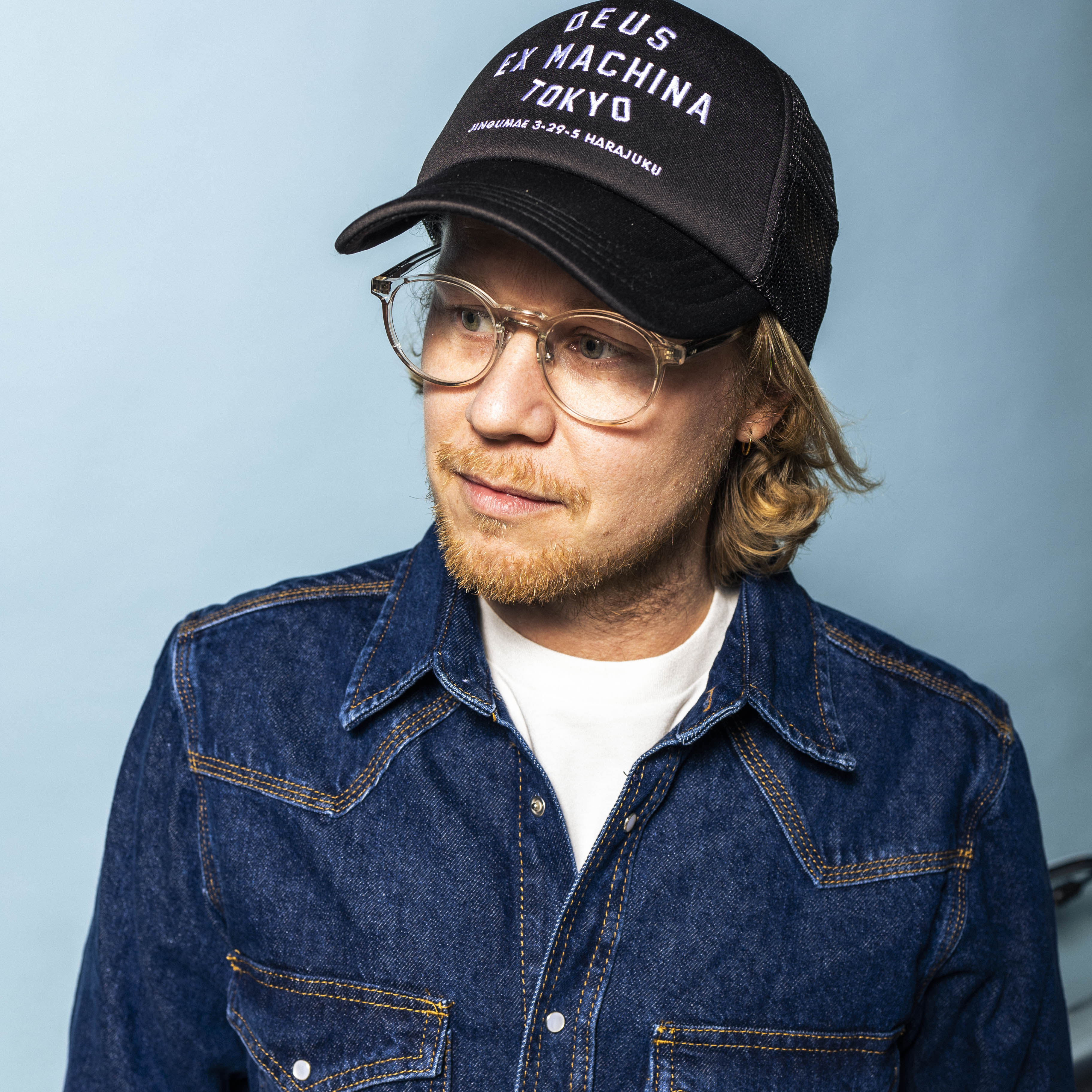 DEUS, Western Denim Shirt, Blue