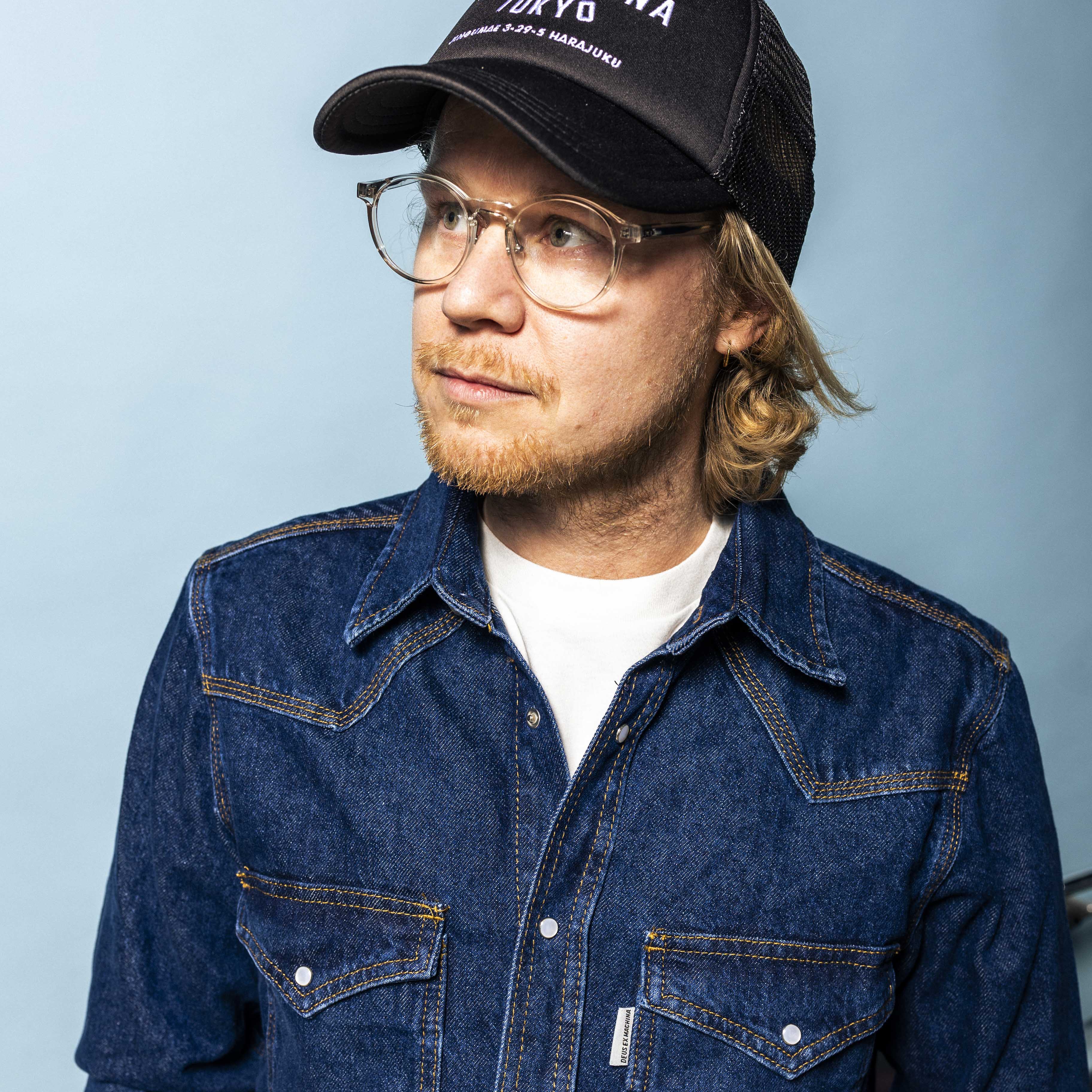 DEUS, Western Denim Shirt, Blue