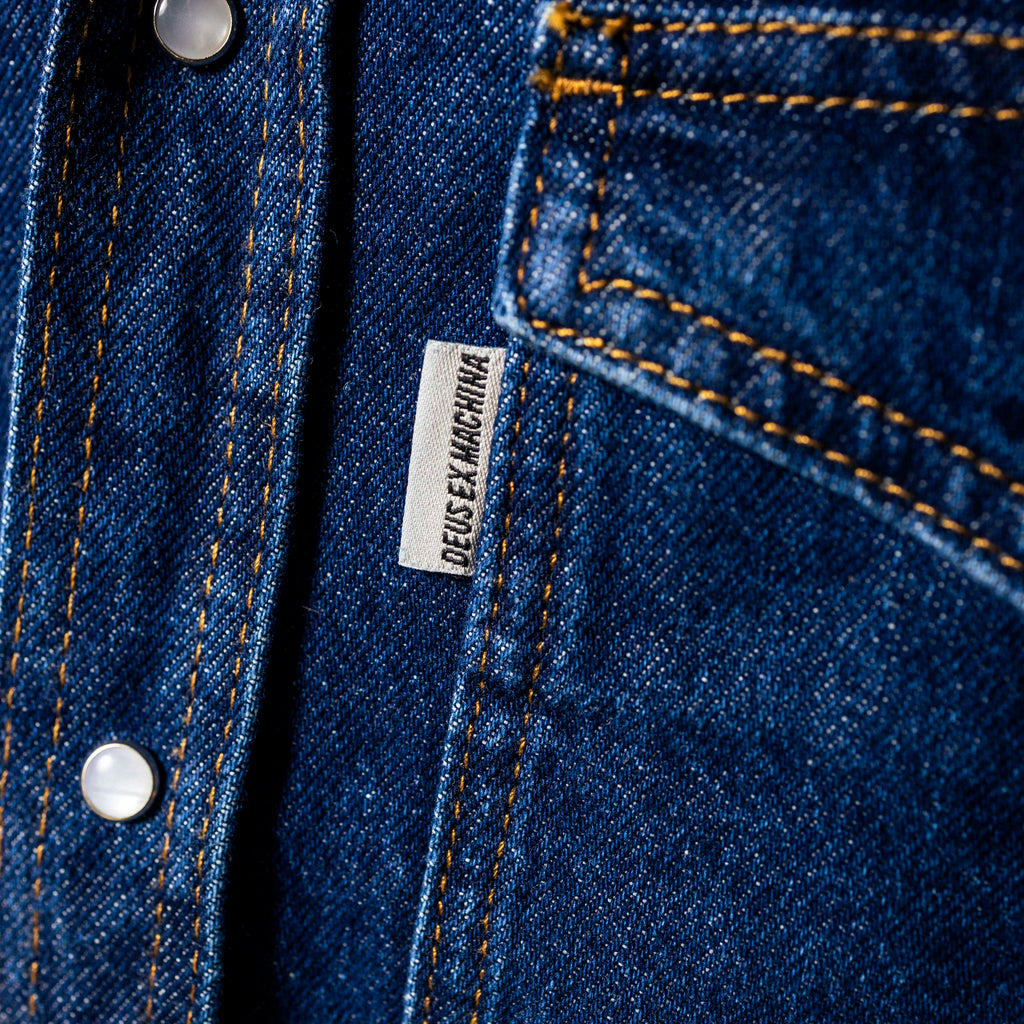 DEUS, Western Denim Shirt, Blue
