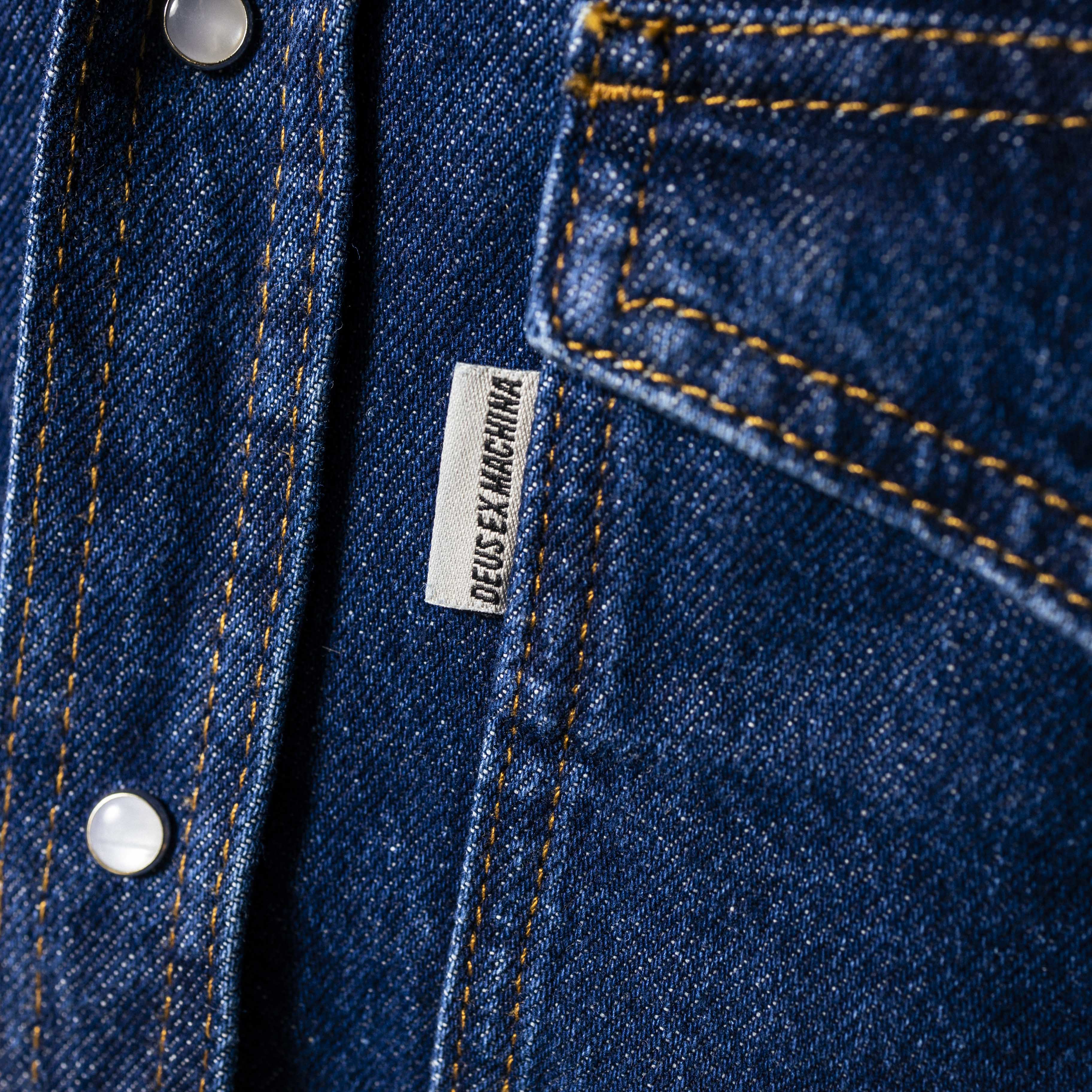 DEUS, Western Denim Shirt, Blue