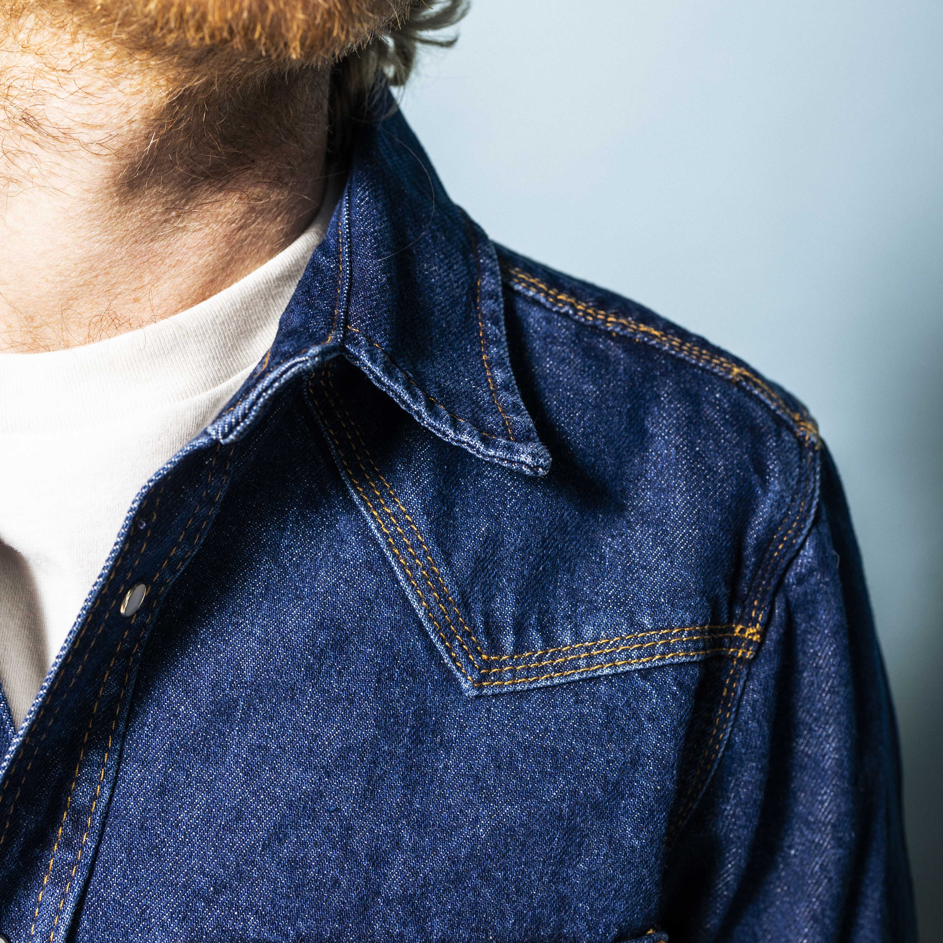 DEUS, Western Denim Shirt, Blue