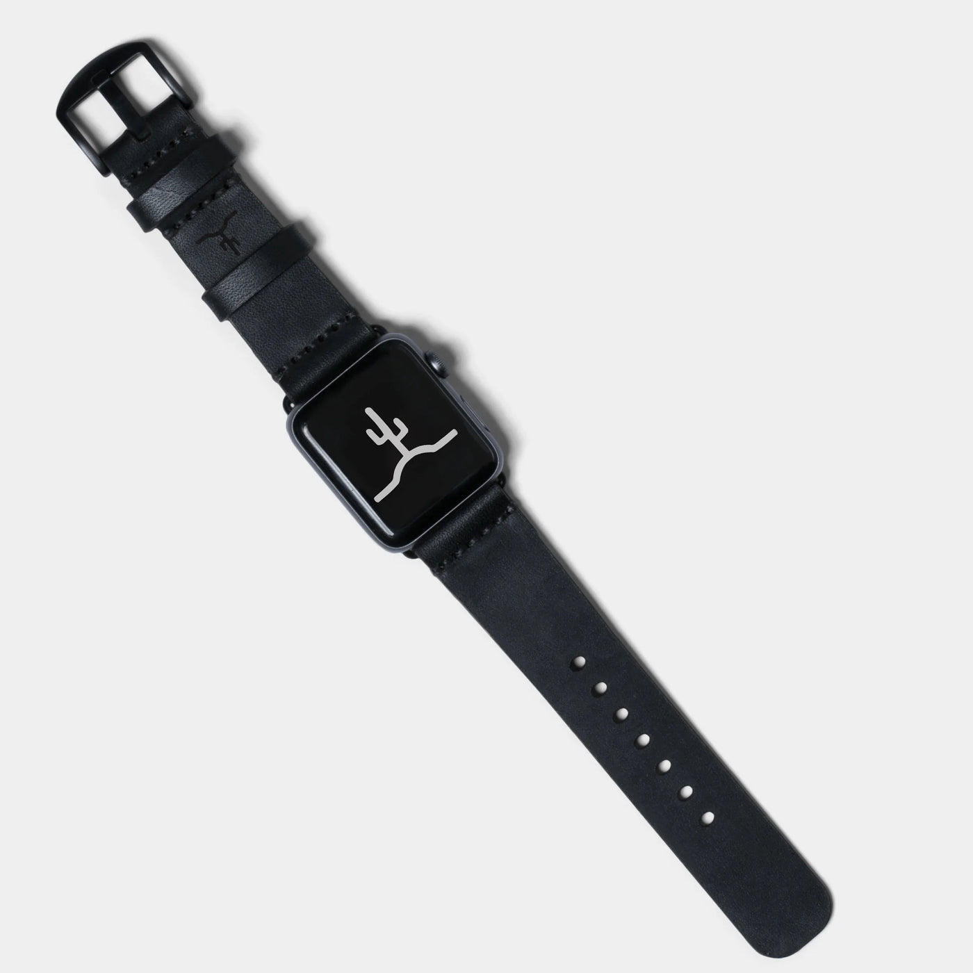 BEXAR GOODS - Watch strap for Apple Watch LARGE FRAME - black