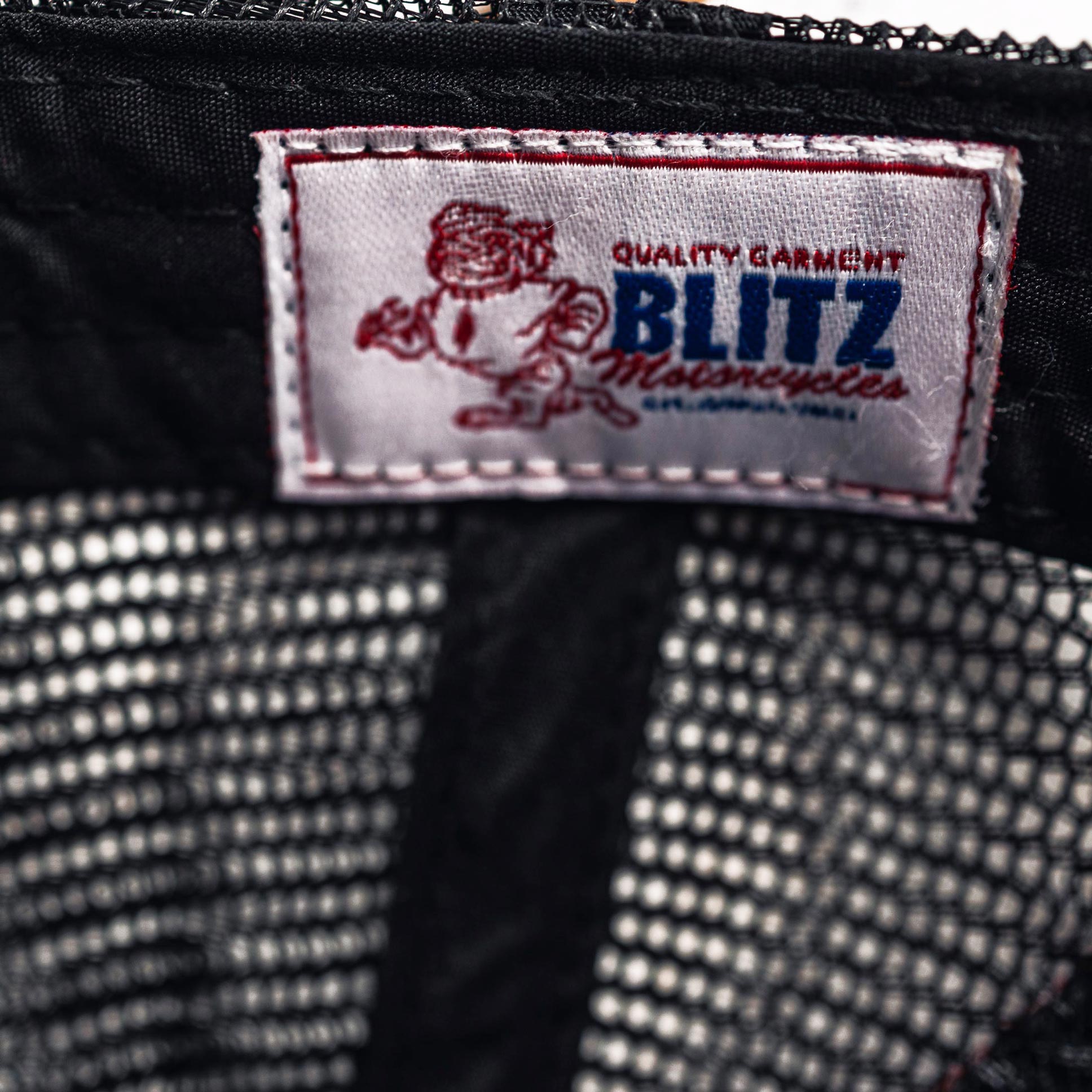BLITZ MOTORCYCLES - Trucker cap"nail"logo - white and black