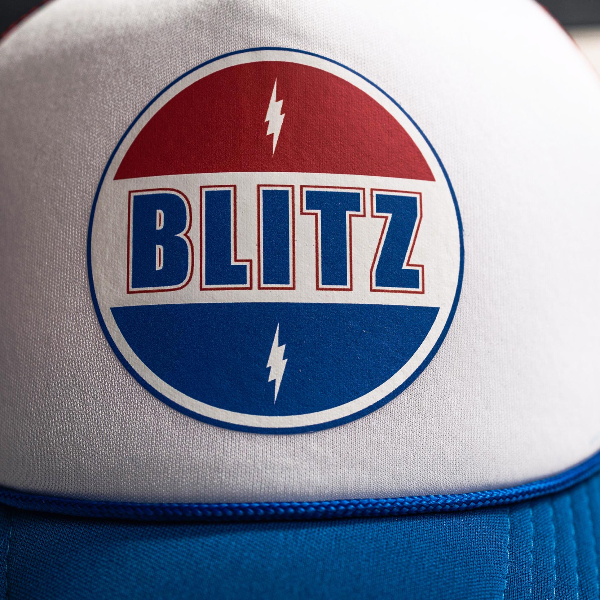 BLITZ MOTORCYCLES - Trucker cap"The Tricolore"PEPSI logo - blue white red