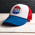 BLITZ MOTORCYCLES - Trucker cap"The Tricolore"PEPSI logo - blue white red
