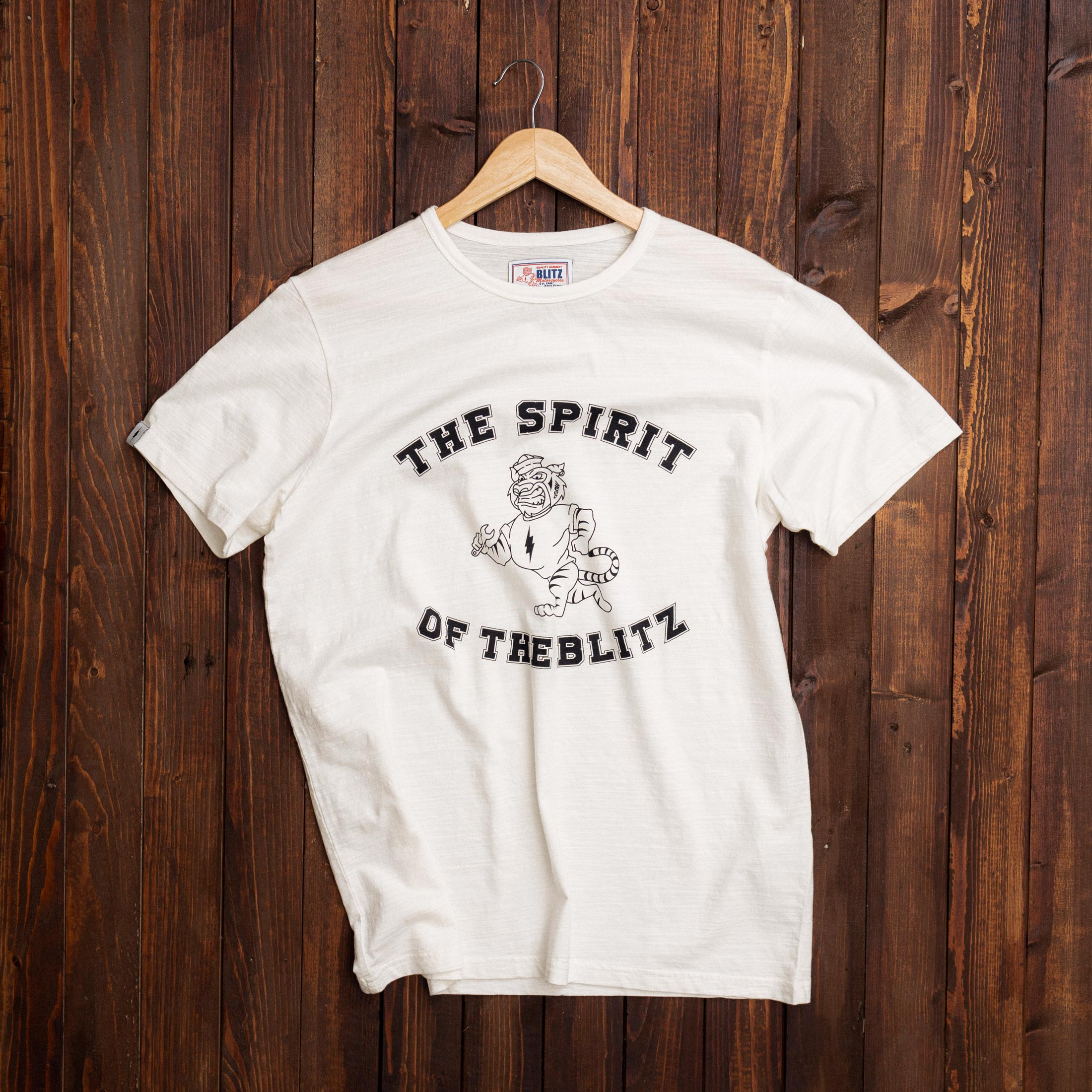 BLITZ MOTORCYCLES - T-shirt"SPIRIT"Logo - white