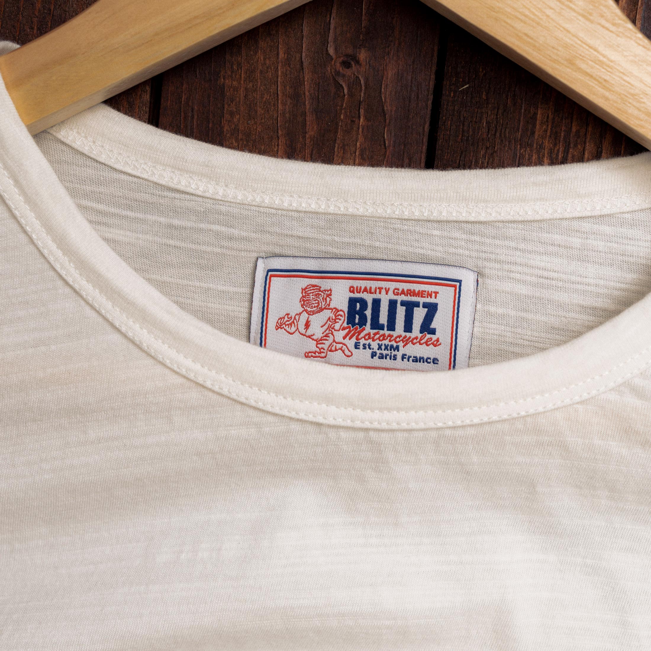 BLITZ MOTORCYCLES - T-shirt"SPIRIT"Logo - white