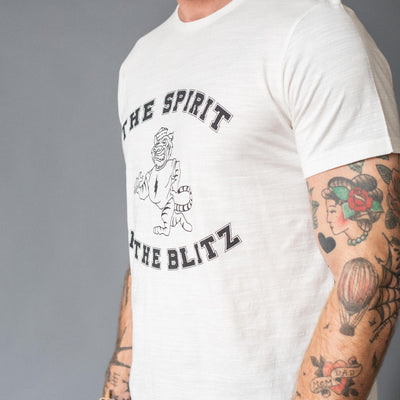 BLITZ MOTORCYCLES - T-shirt"SPIRIT"Logo - white
