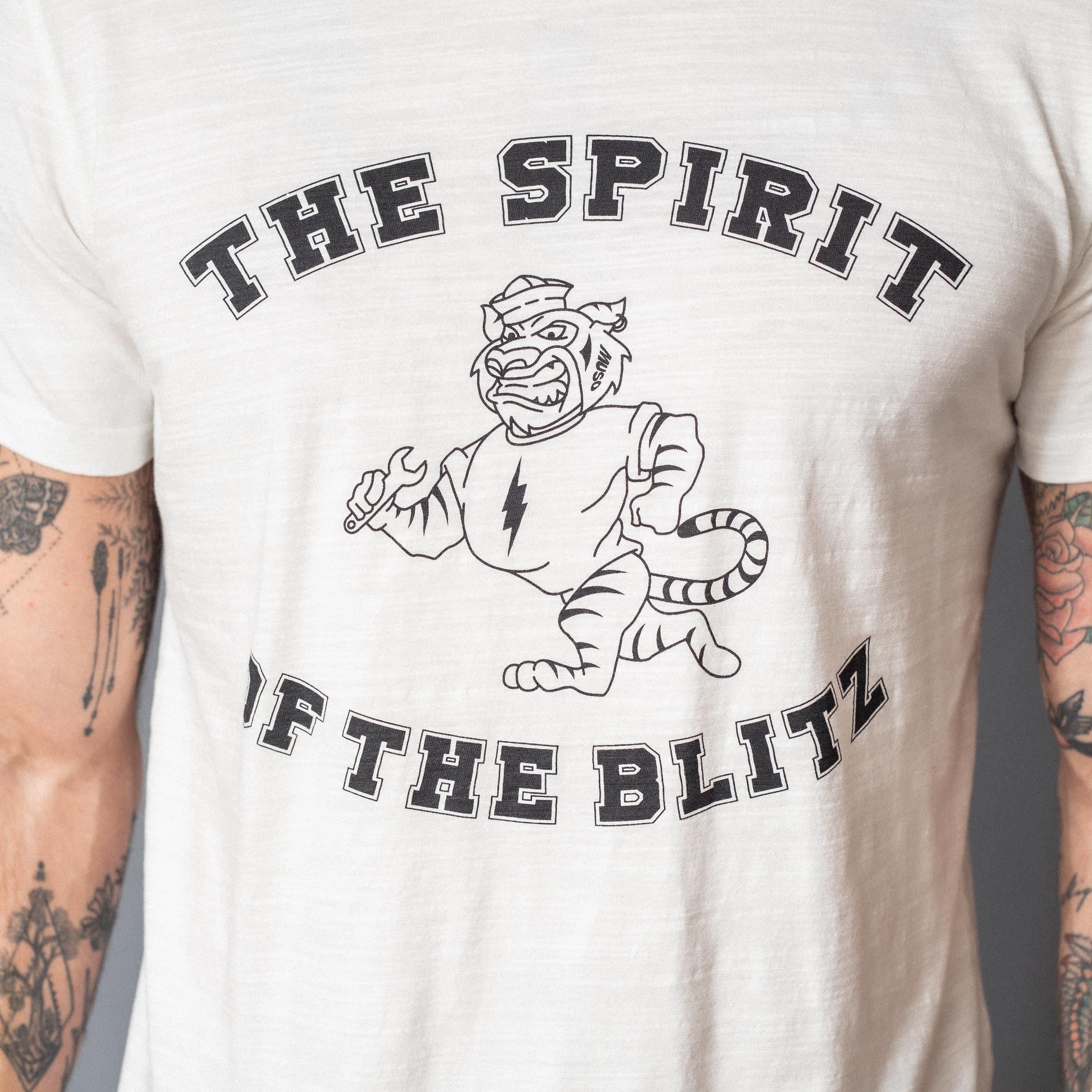 BLITZ MOTORCYCLES - T-shirt"SPIRIT"Logo - white