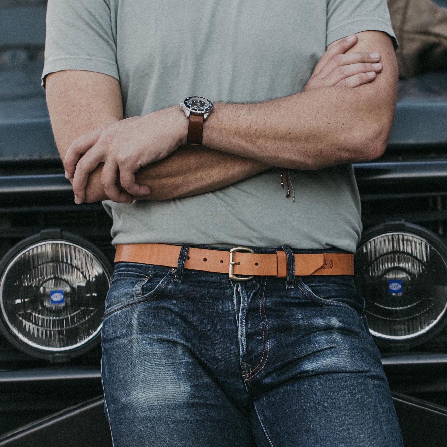 BEXAR GOODS - Belt - Light leather