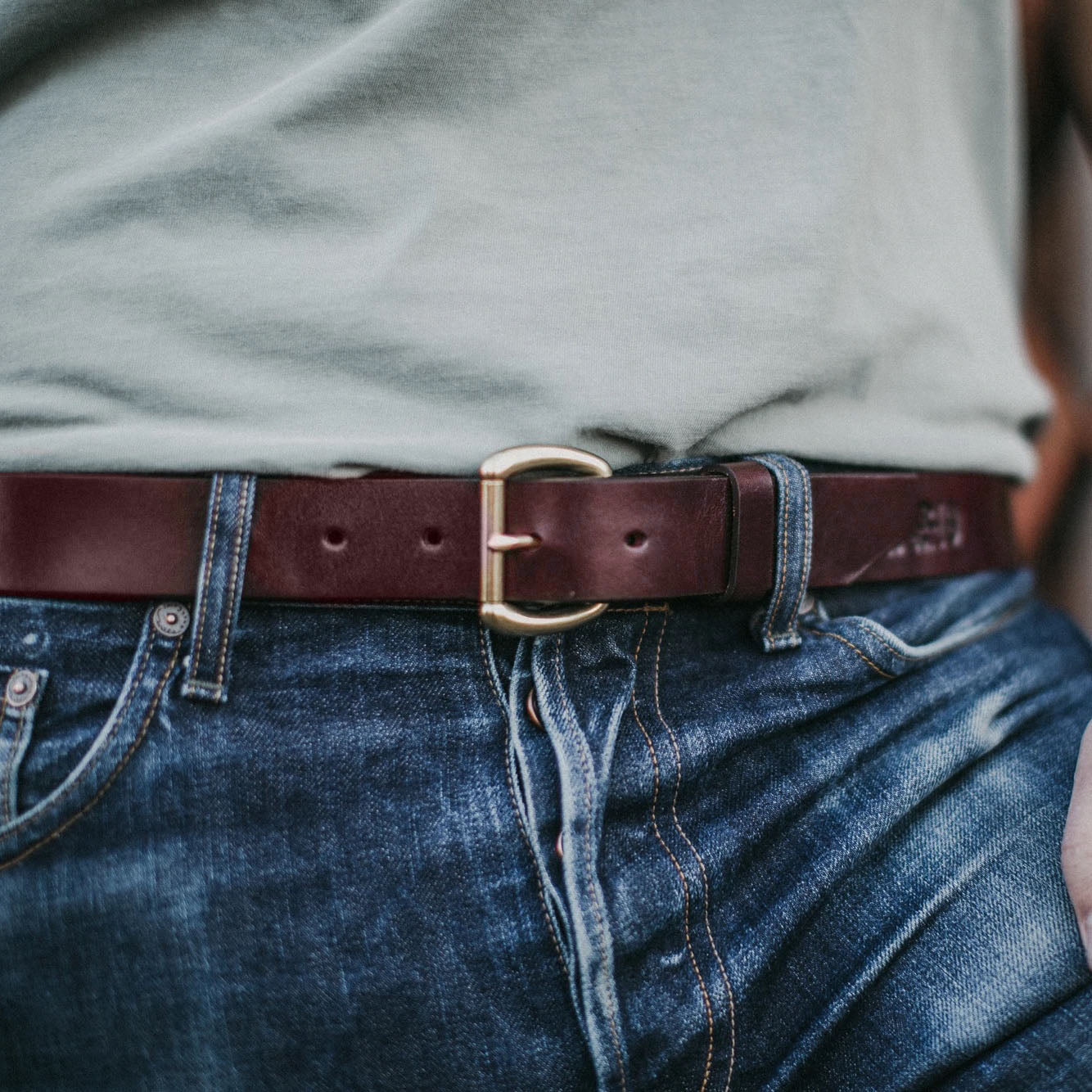 BEXAR GOODS - Belt - Dark brown