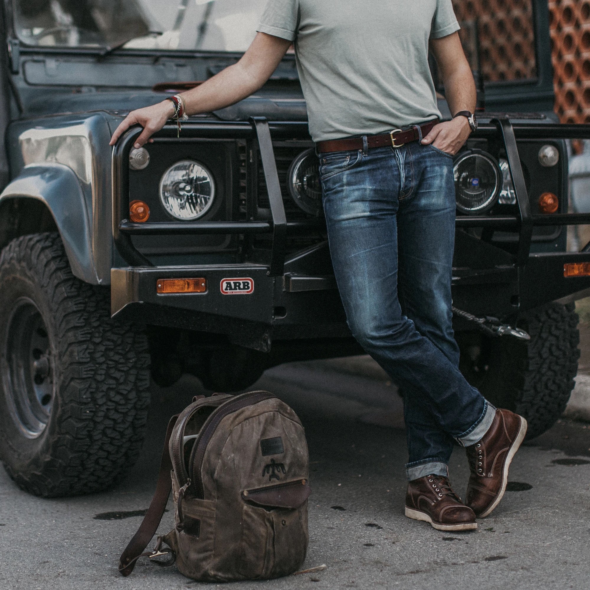 BEXAR GOODS - Belt - Dark brown