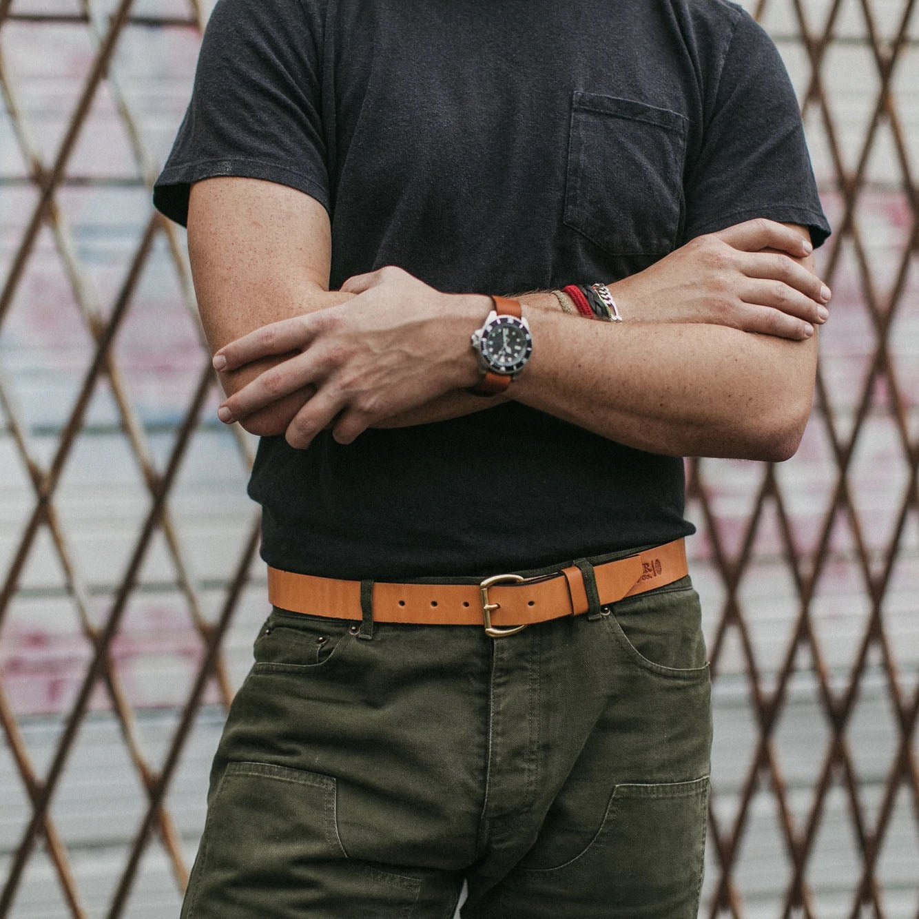 BEXAR GOODS - Belt - Light leather