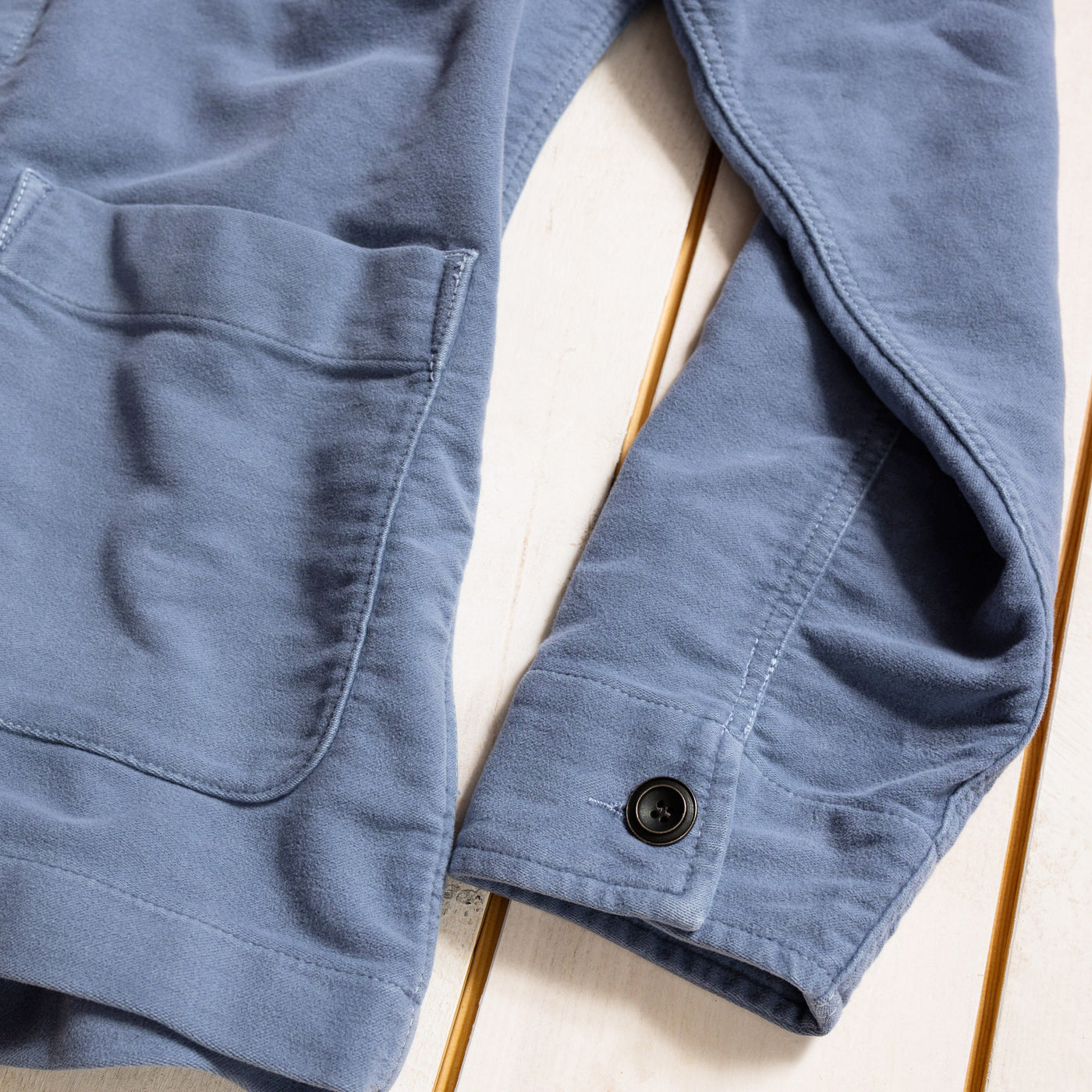 CHESAPEAKE'S - Vintage workshop jacket/overshirt -"St. Malo"- Light blue