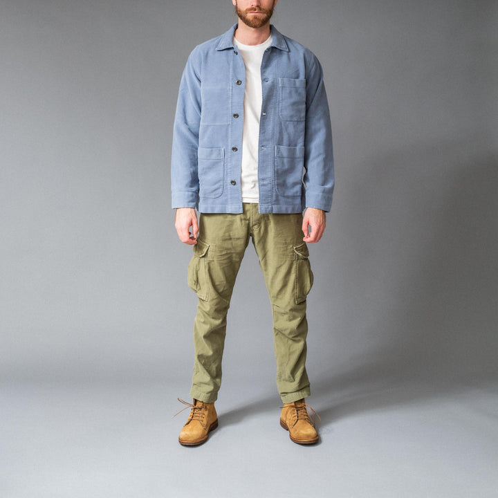 CHESAPEAKE'S - Vintage værksteds-jakke/overshirt - "St. Malo" - Lys blå