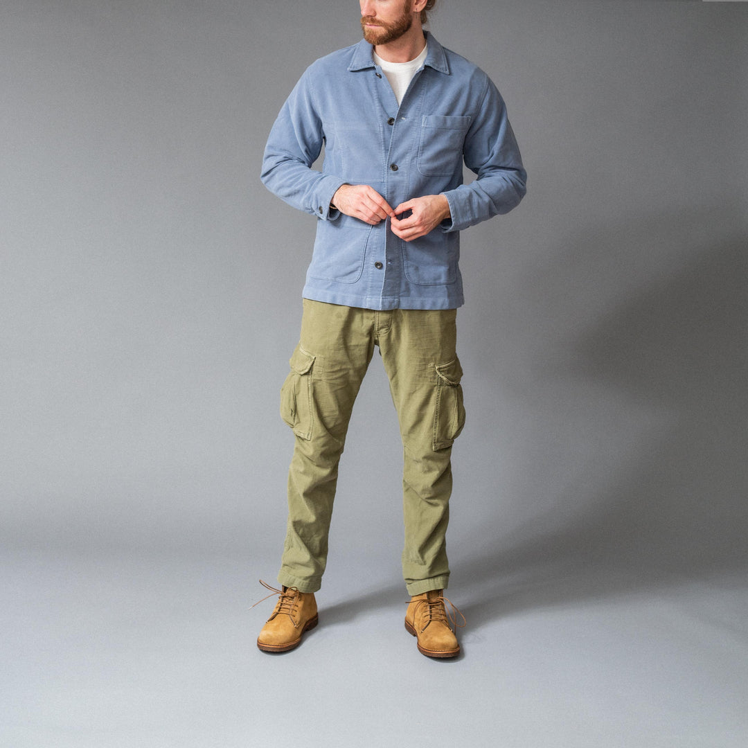 CHESAPEAKE'S - Vintage værksteds-jakke/overshirt - "St. Malo" - Lys blå