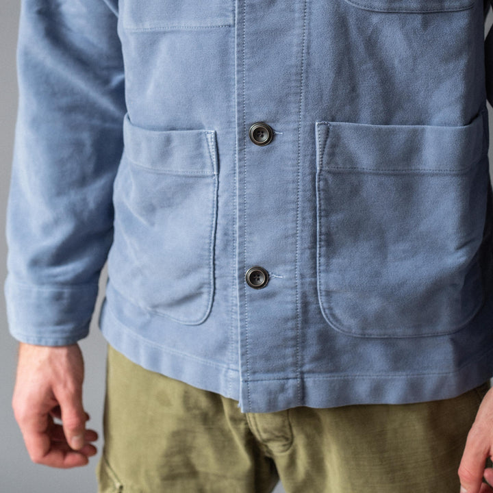 CHESAPEAKE'S - Vintage værksteds-jakke/overshirt - "St. Malo" - Lys blå