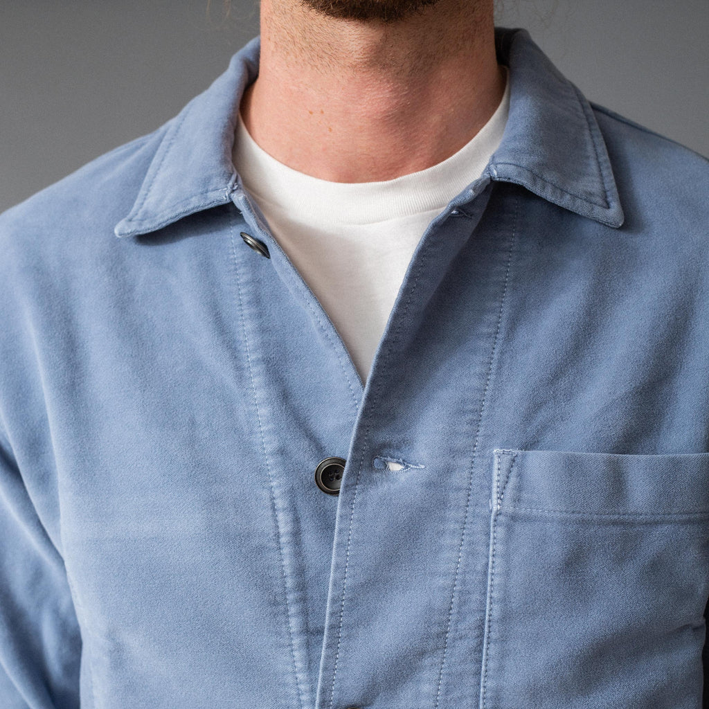 CHESAPEAKE'S - Vintage værksteds-jakke/overshirt - "St. Malo" - Lys blå