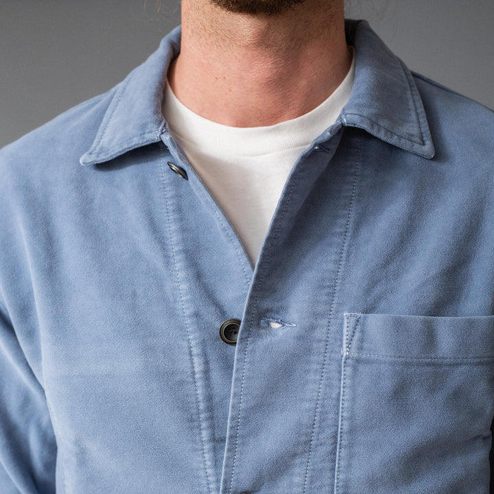 CHESAPEAKE'S - Vintage værksteds-jakke/overshirt - "St. Malo" - Lys blå