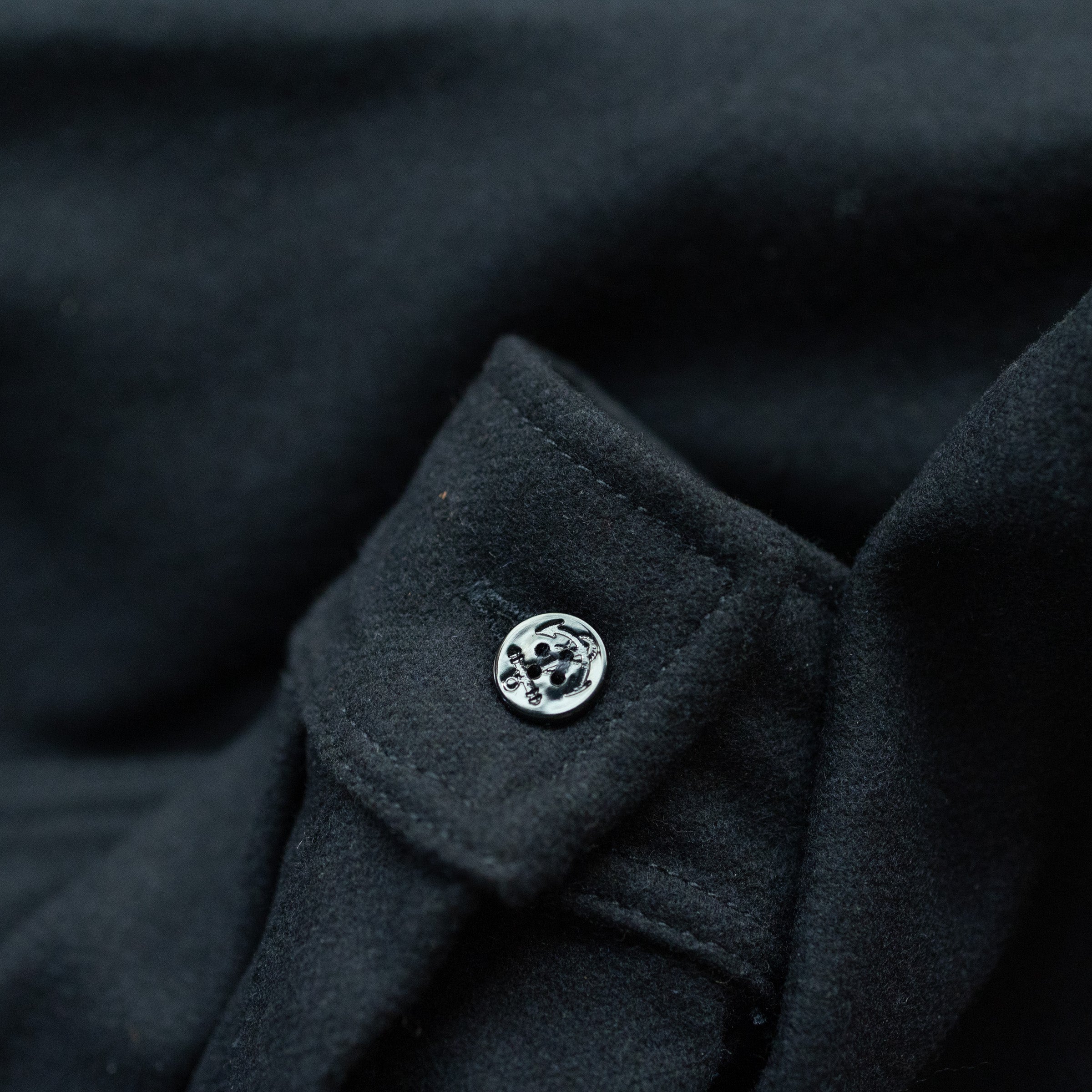 CHESAPEAKE'S - Skjorte - Navy Heavy Weight - Italiensk uld