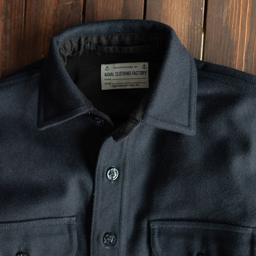 CHESAPEAKE'S - Shirt - Navy Heavy Weight - Italian Wool