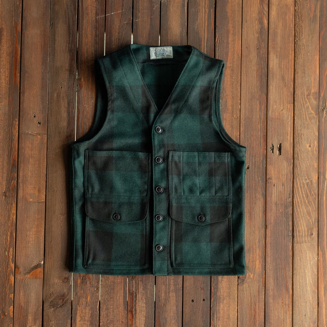 CHESAPEAKE'S - Outdoor Wool Vest"Oregon"- Green