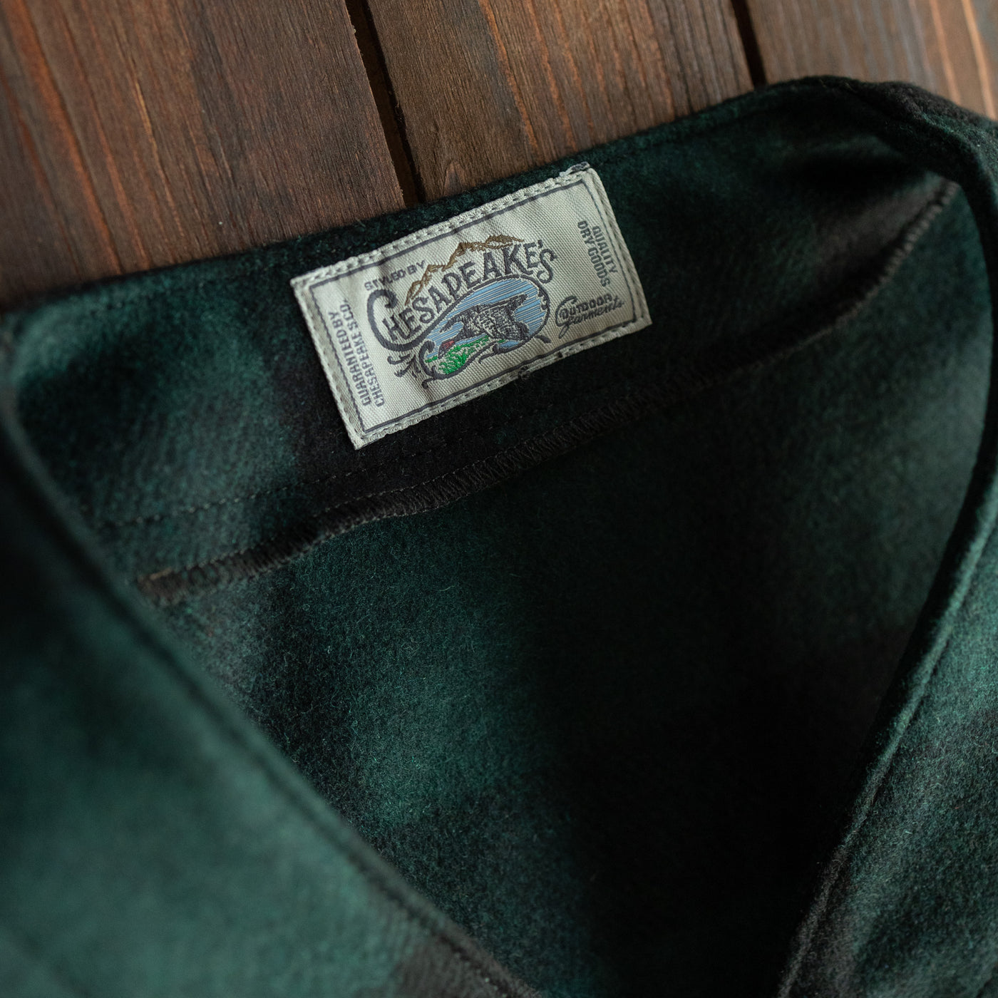 CHESAPEAKE'S - Outdoor Wool Vest"Oregon"- Green