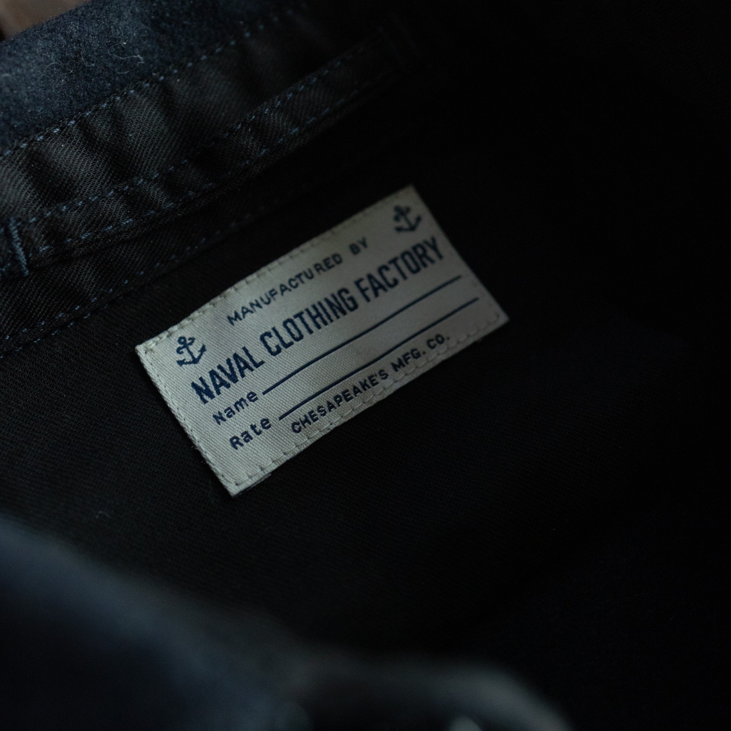 CHESAPEAKE'S - Skjorte - Navy Heavy Weight - Italiensk uld
