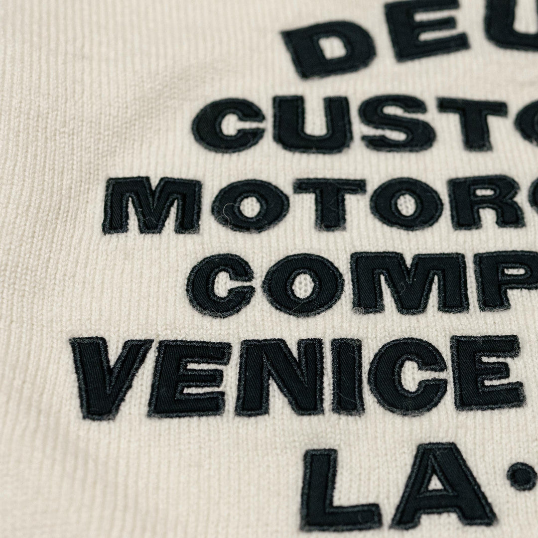 DEUS EX MACHINA - ULD CREW SWEATER "Windstop"- VINTAGE WHITE