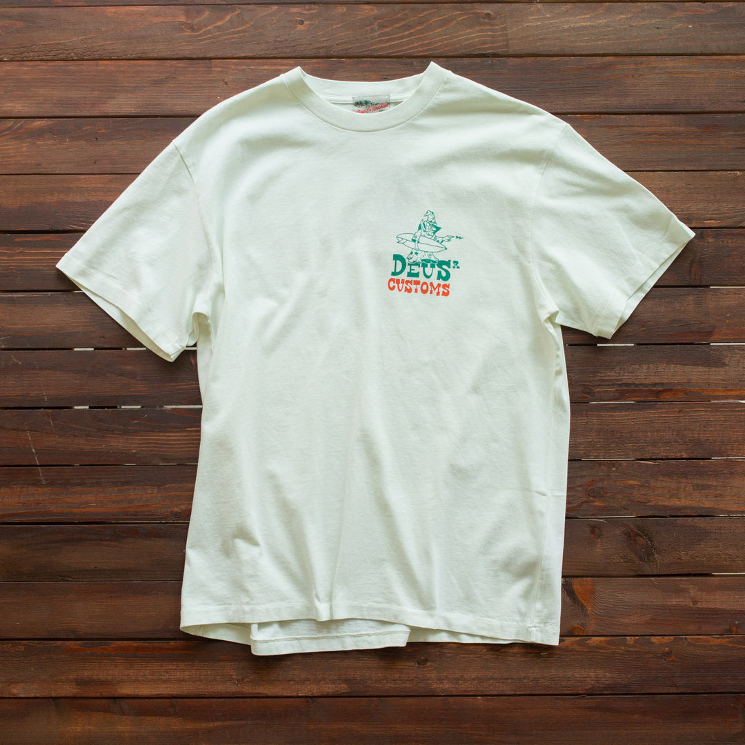 Deus Ex Machina - WIZ BANG TEE - VINTAGE WHITE