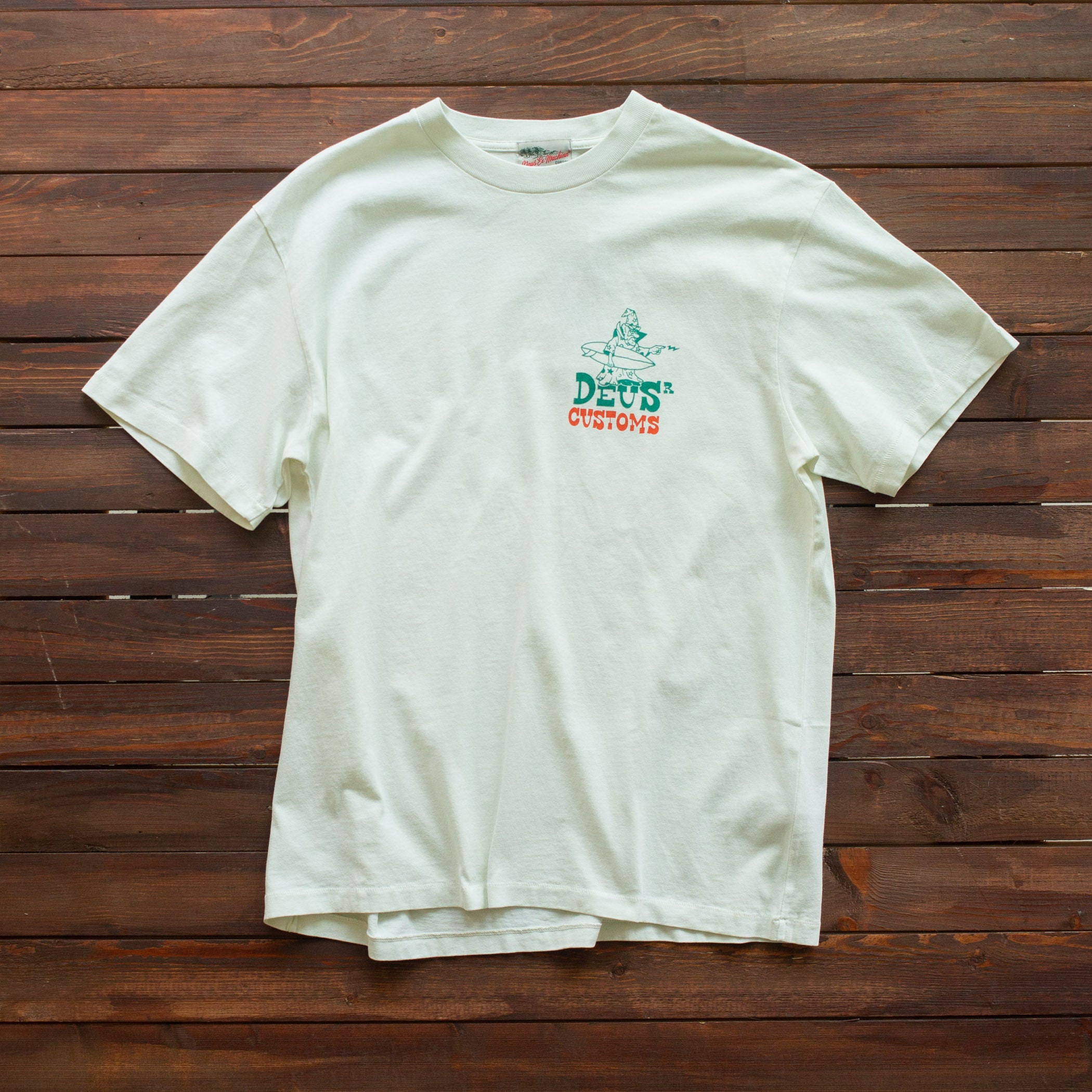 Deus Ex Machina - WIZ BANG TEE - VINTAGE WHITE