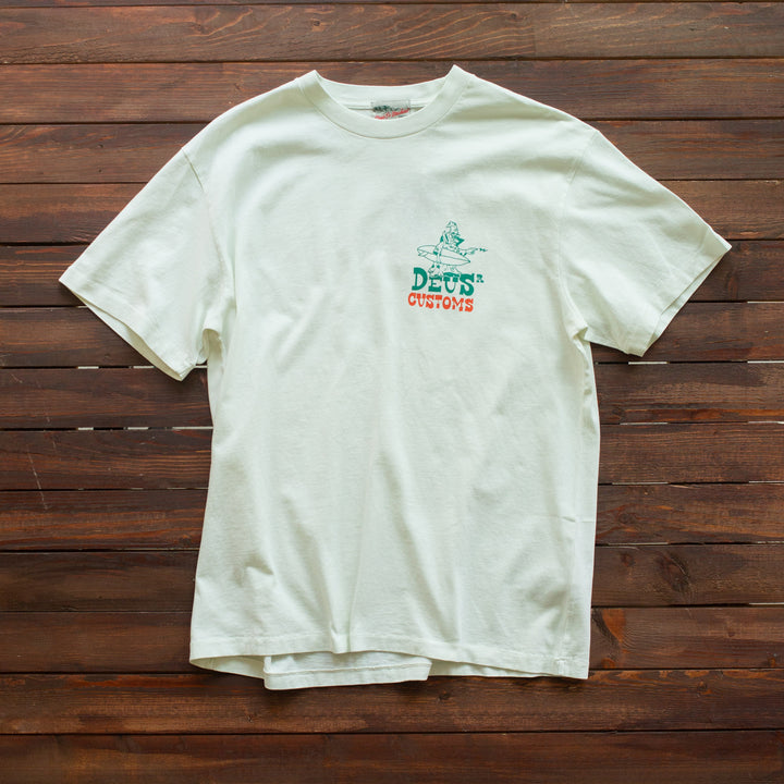 Deus Ex Machina - WIZ BANG TEE - VINTAGE WHITE