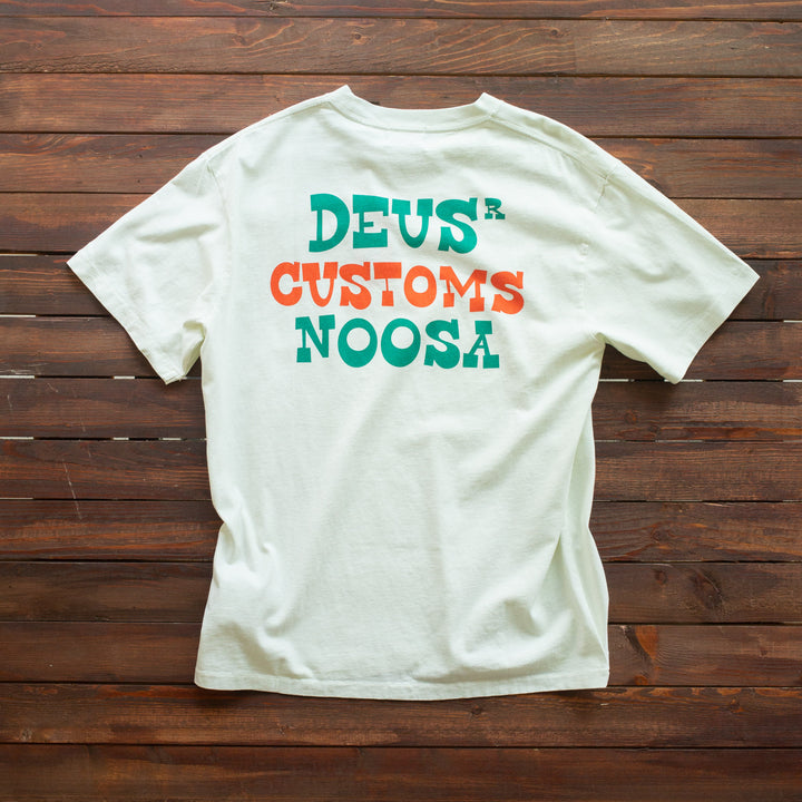 Deus Ex Machina - WIZ BANG TEE - VINTAGE WHITE